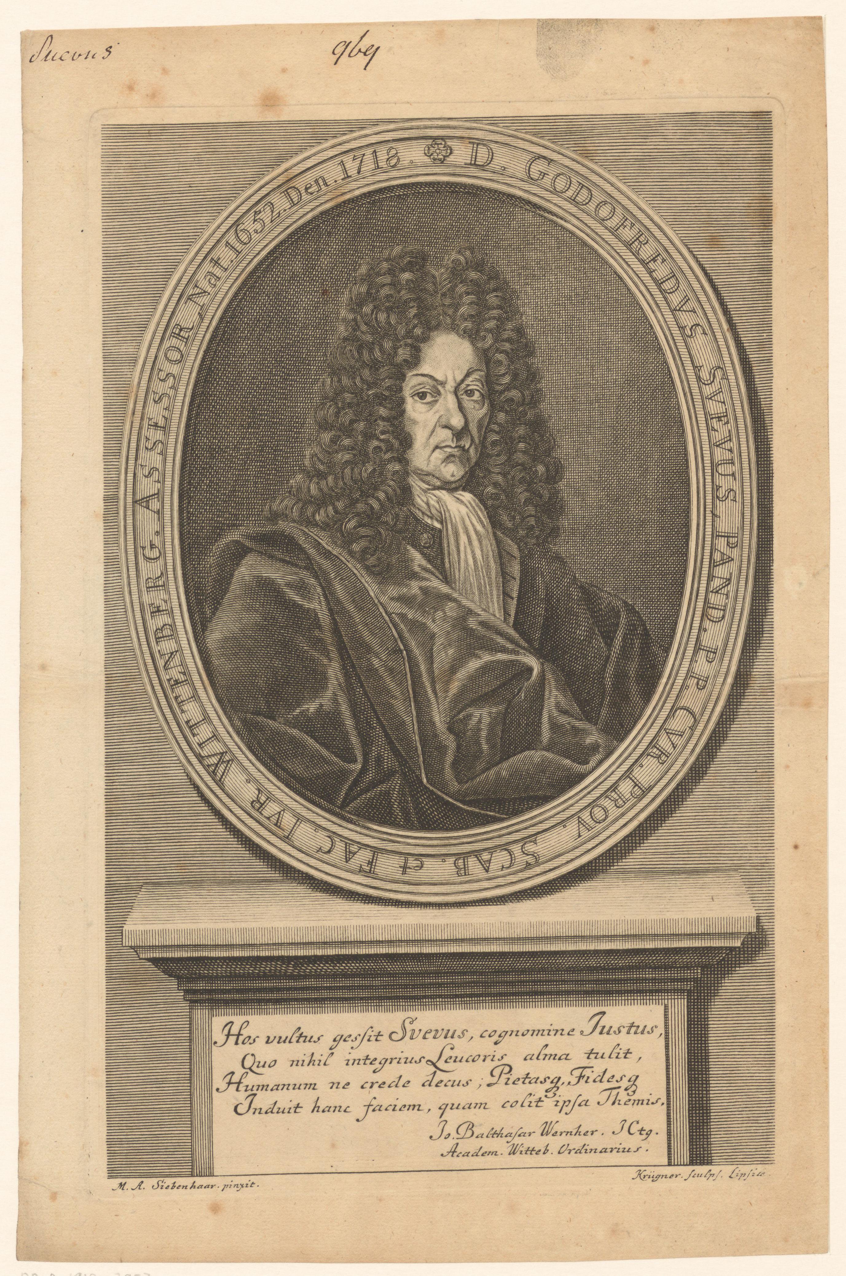 Portret van Gottfried Suevus