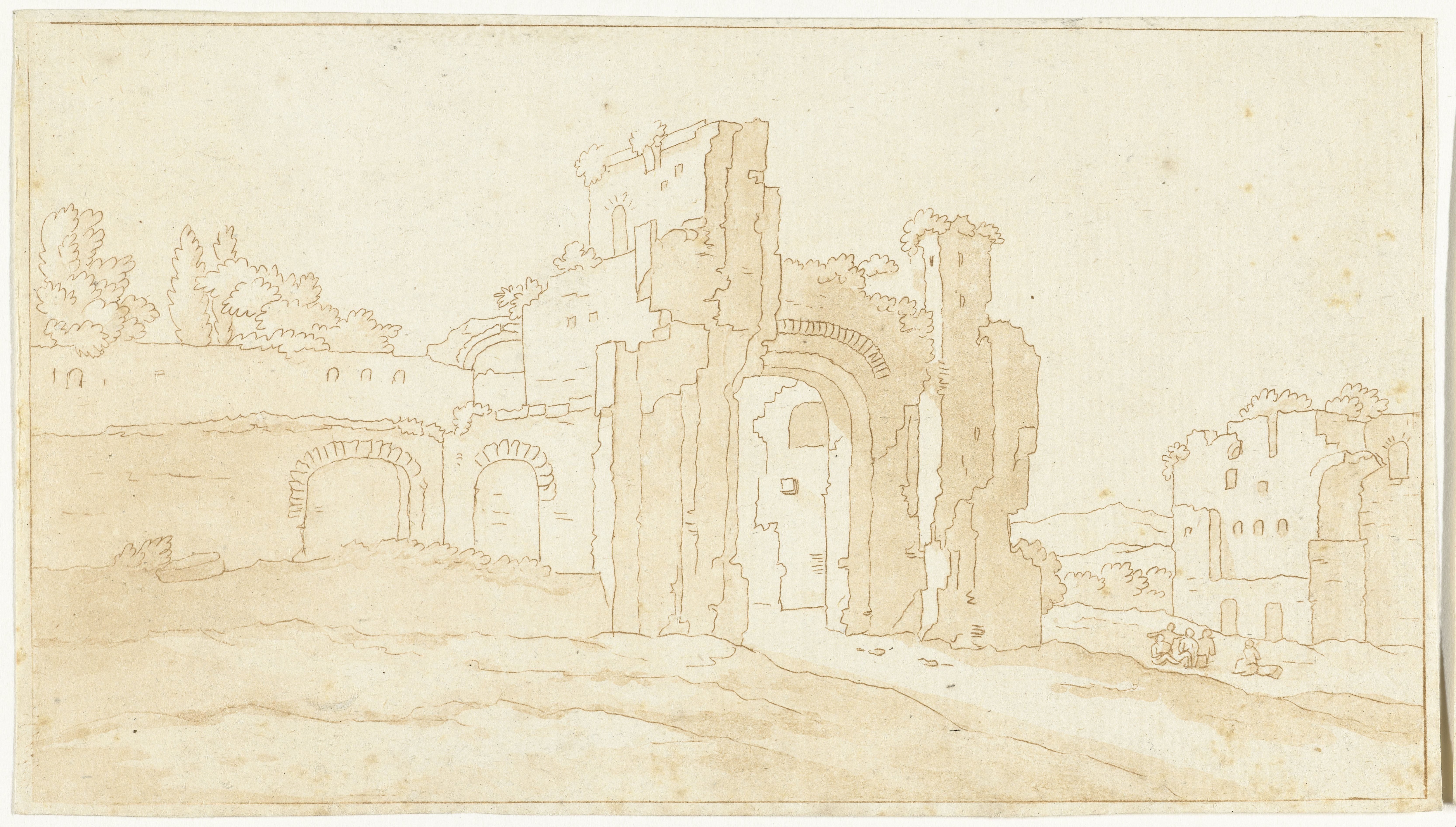 Ruïnes van de grote zaal van de Thermen van Caracalla, Rome