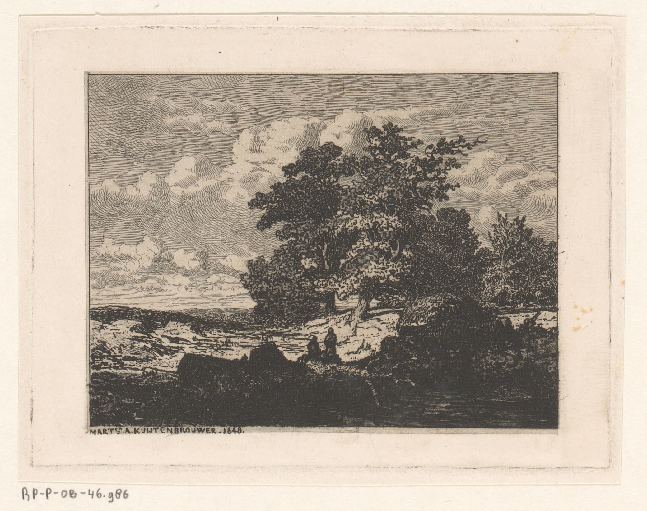 Landschap met eiken