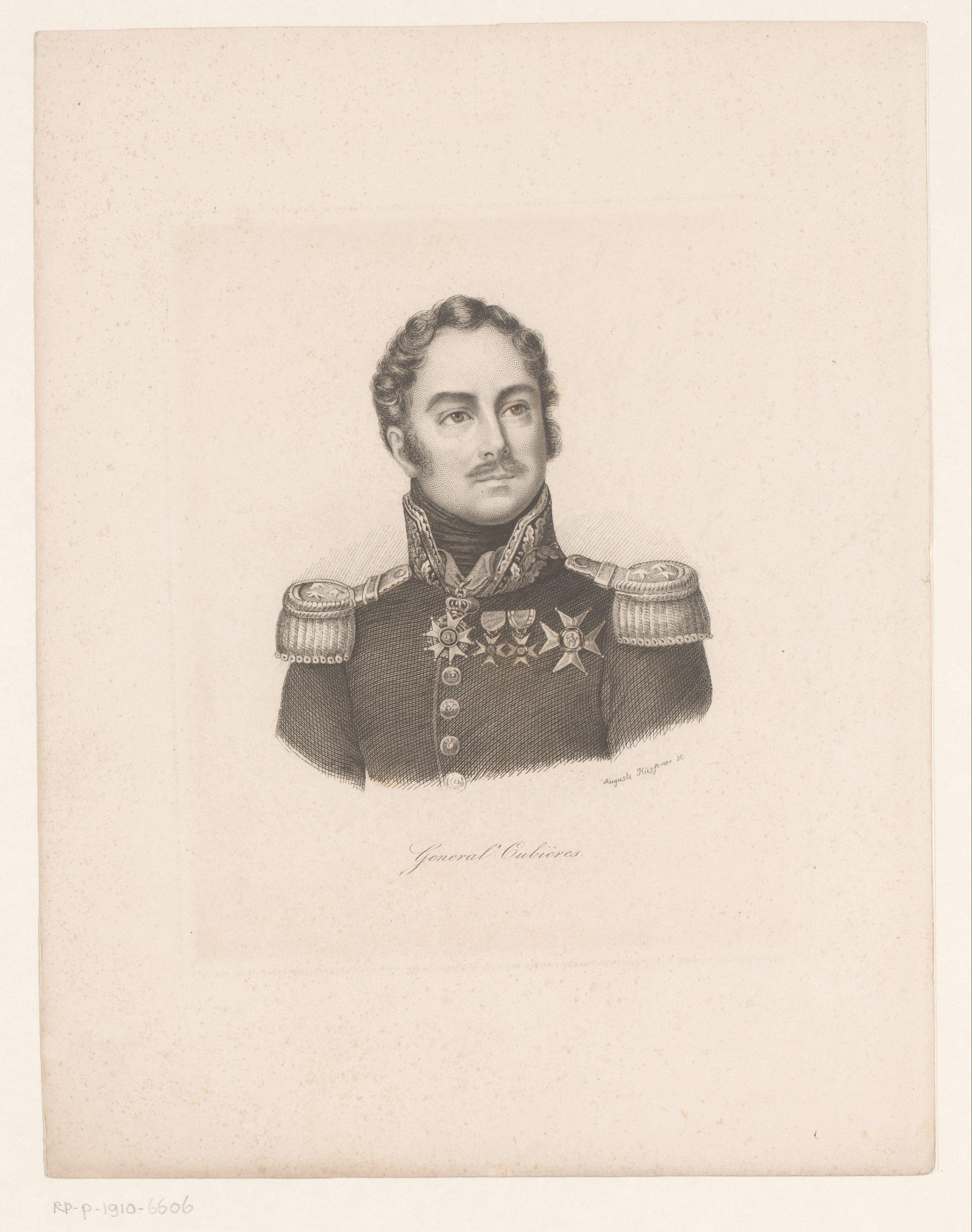 Portret van Generaal Amedee Louis Despans de Cubières
