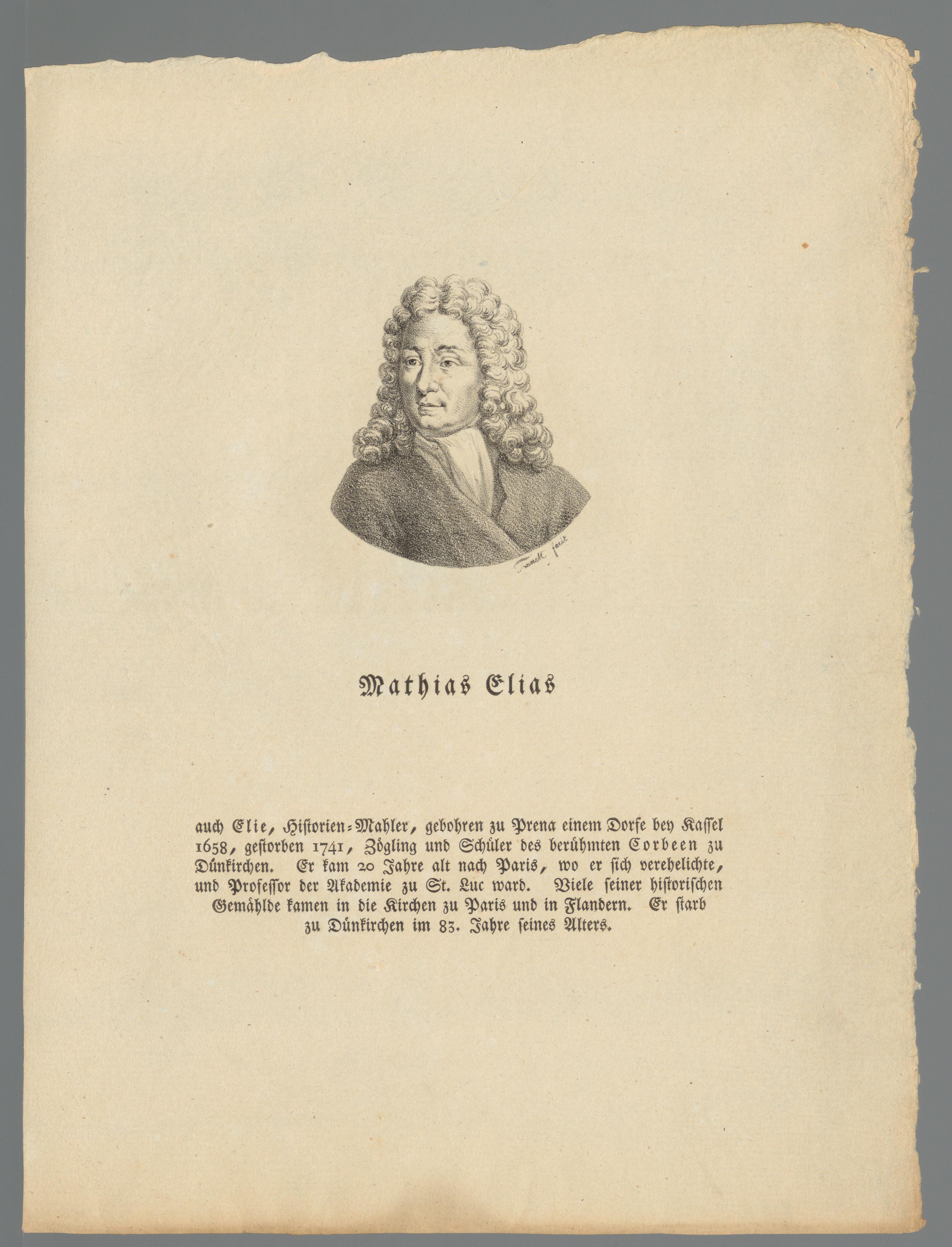Portret van Matthieu Elias