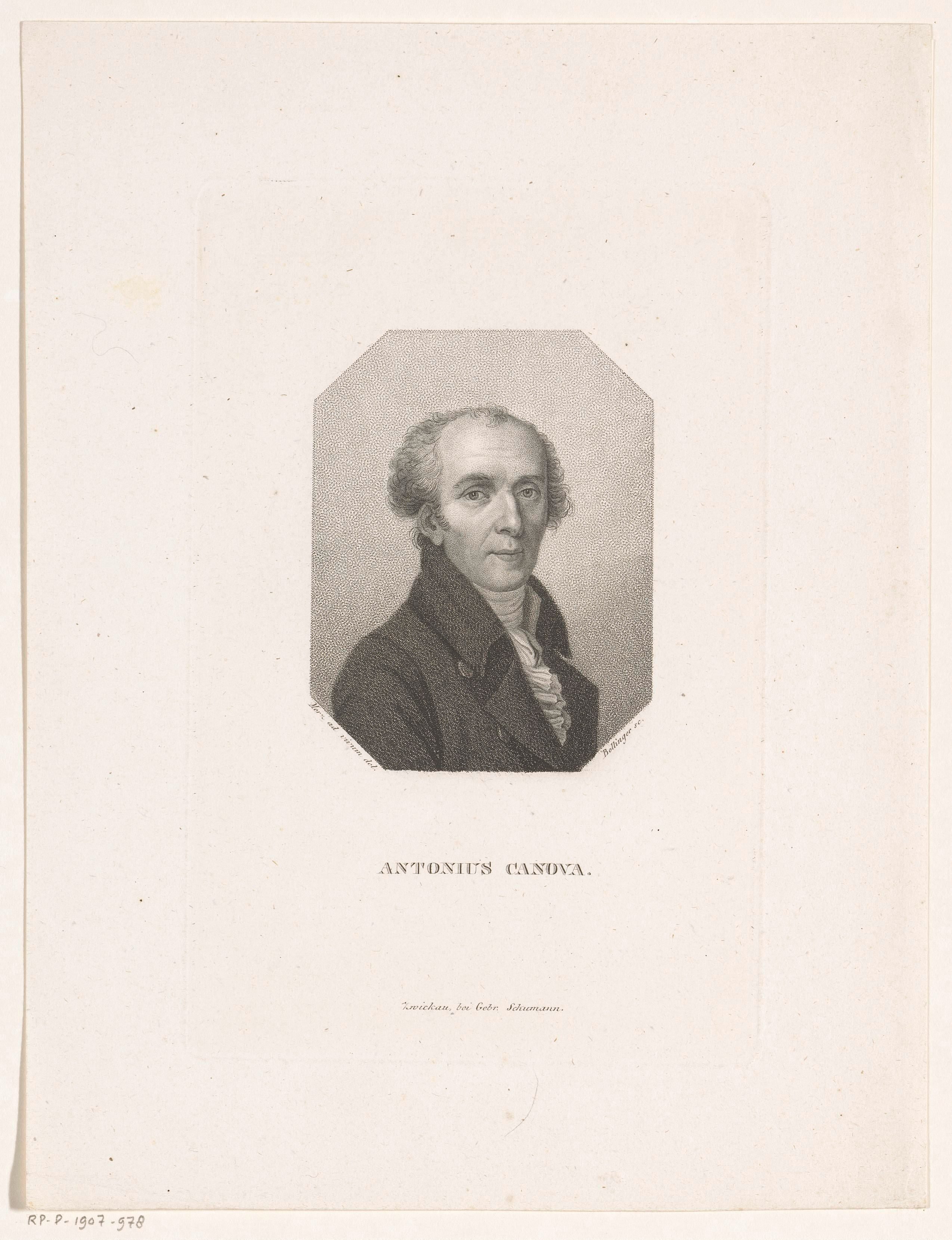 Portret van Antonio Canova