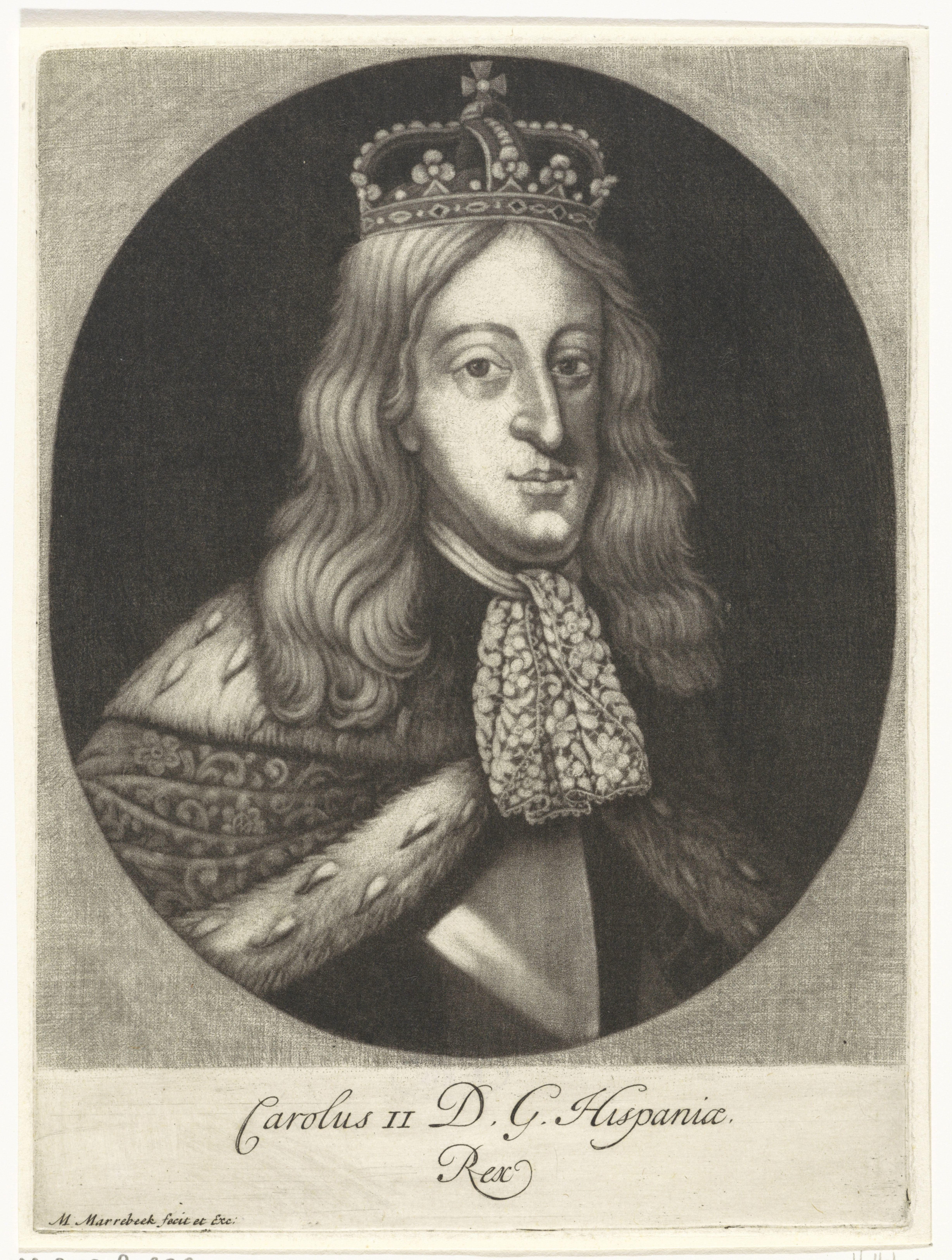 Portret van Karel II, koning van Spanje