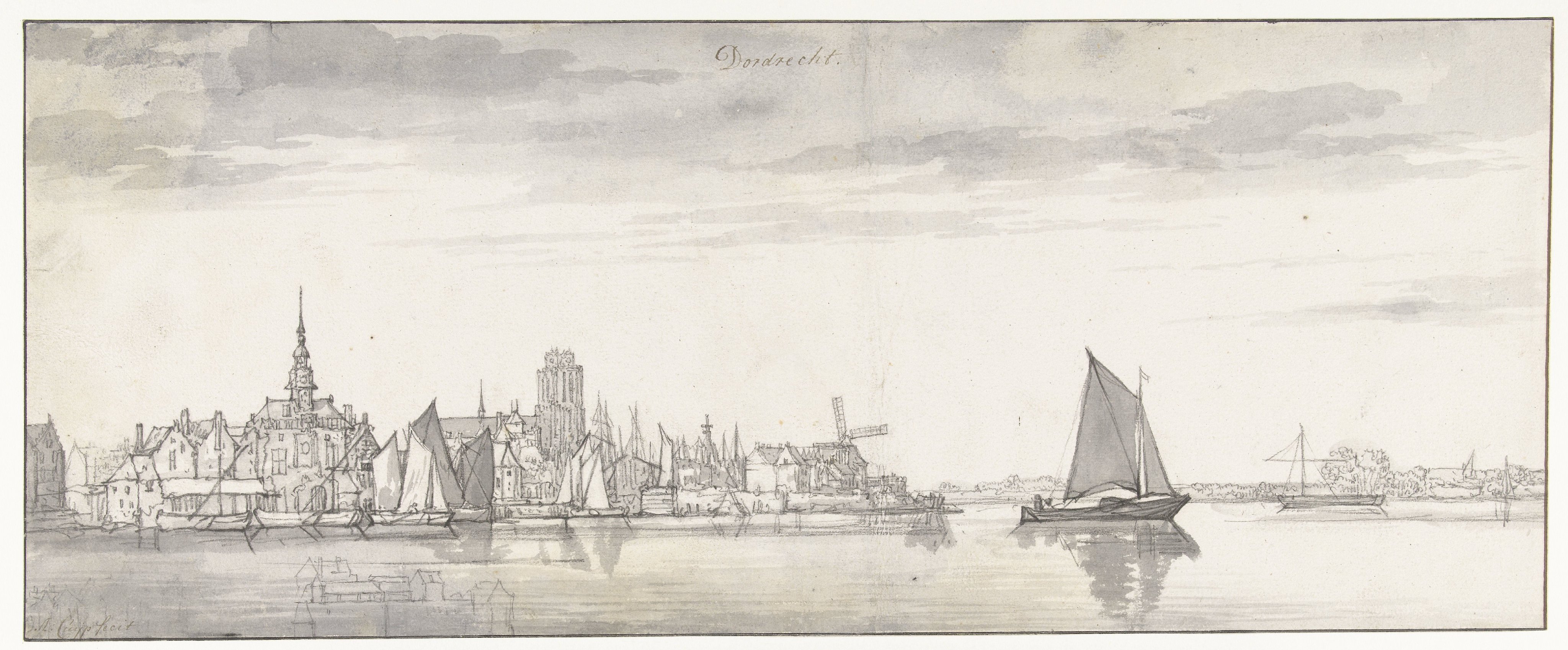 Gezicht op Dordrecht