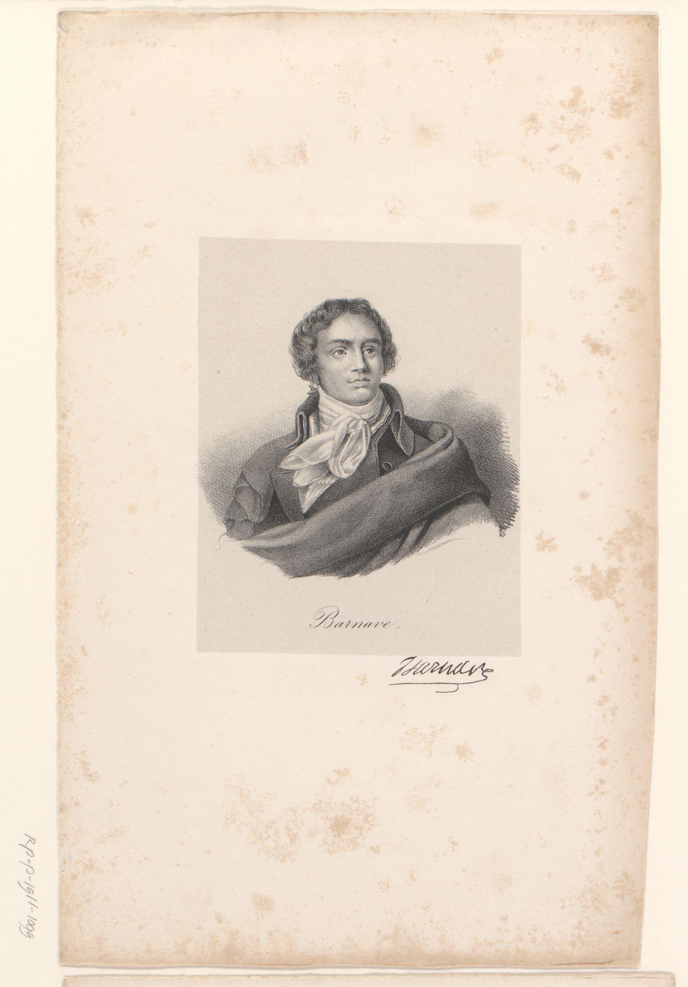 Portret van Antoine Barnave