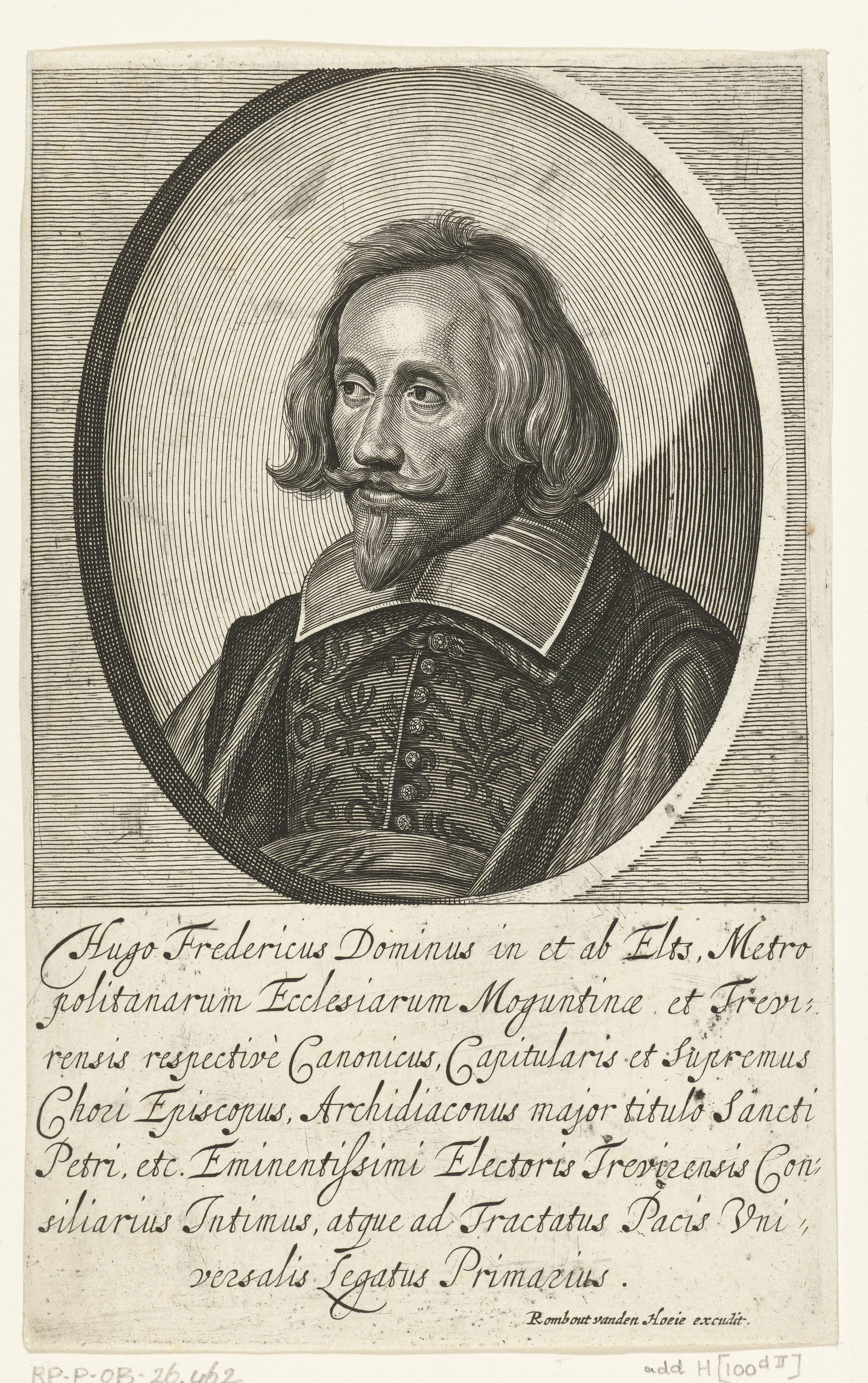 Portret van Hugo Friedrich von Eltz