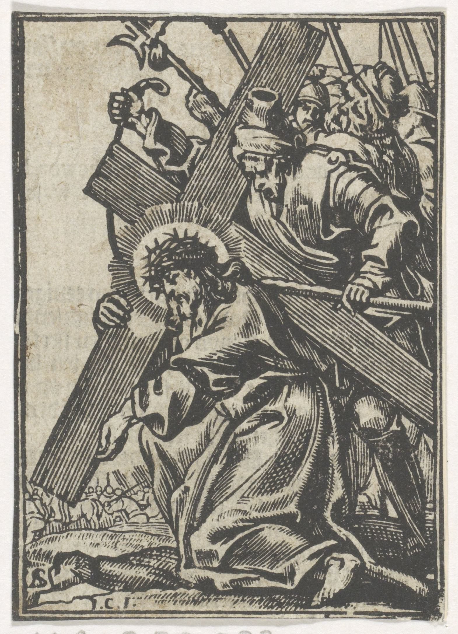 Christus bezwijkt voor eerste keer tijdens de kruisdraging
