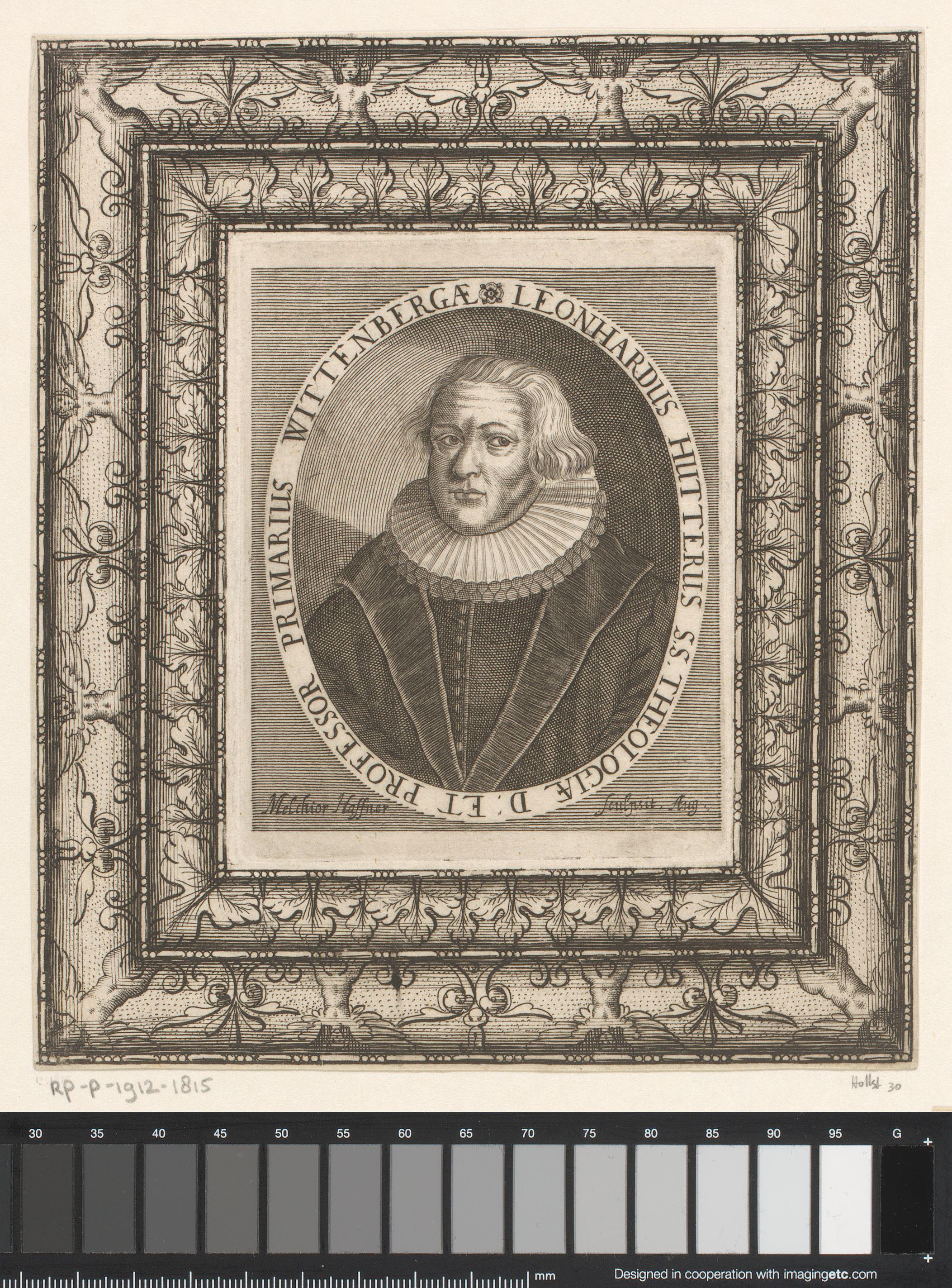 Portret van Leonhard Hutter