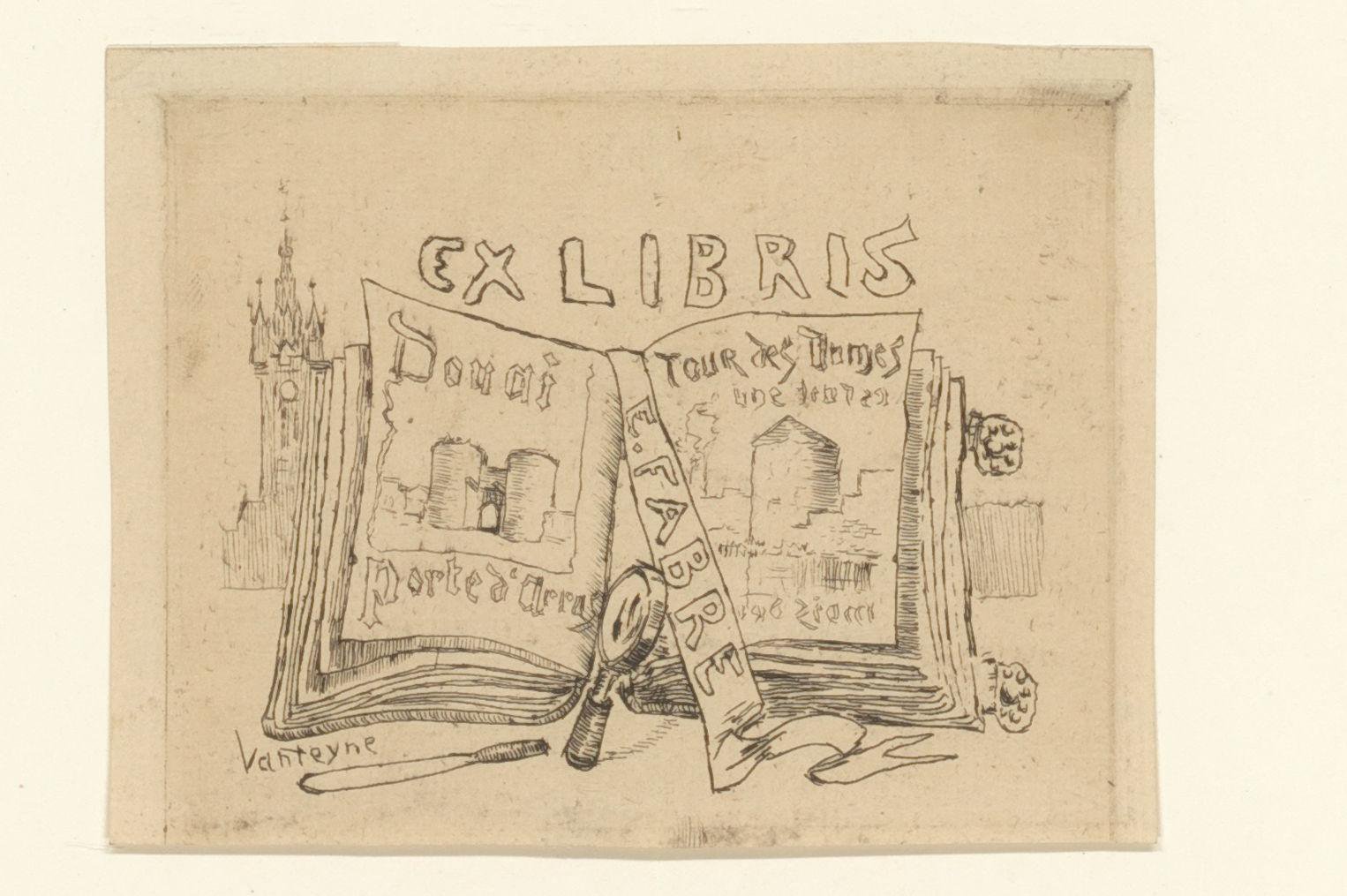 Ex libris van Eugène Fabre
