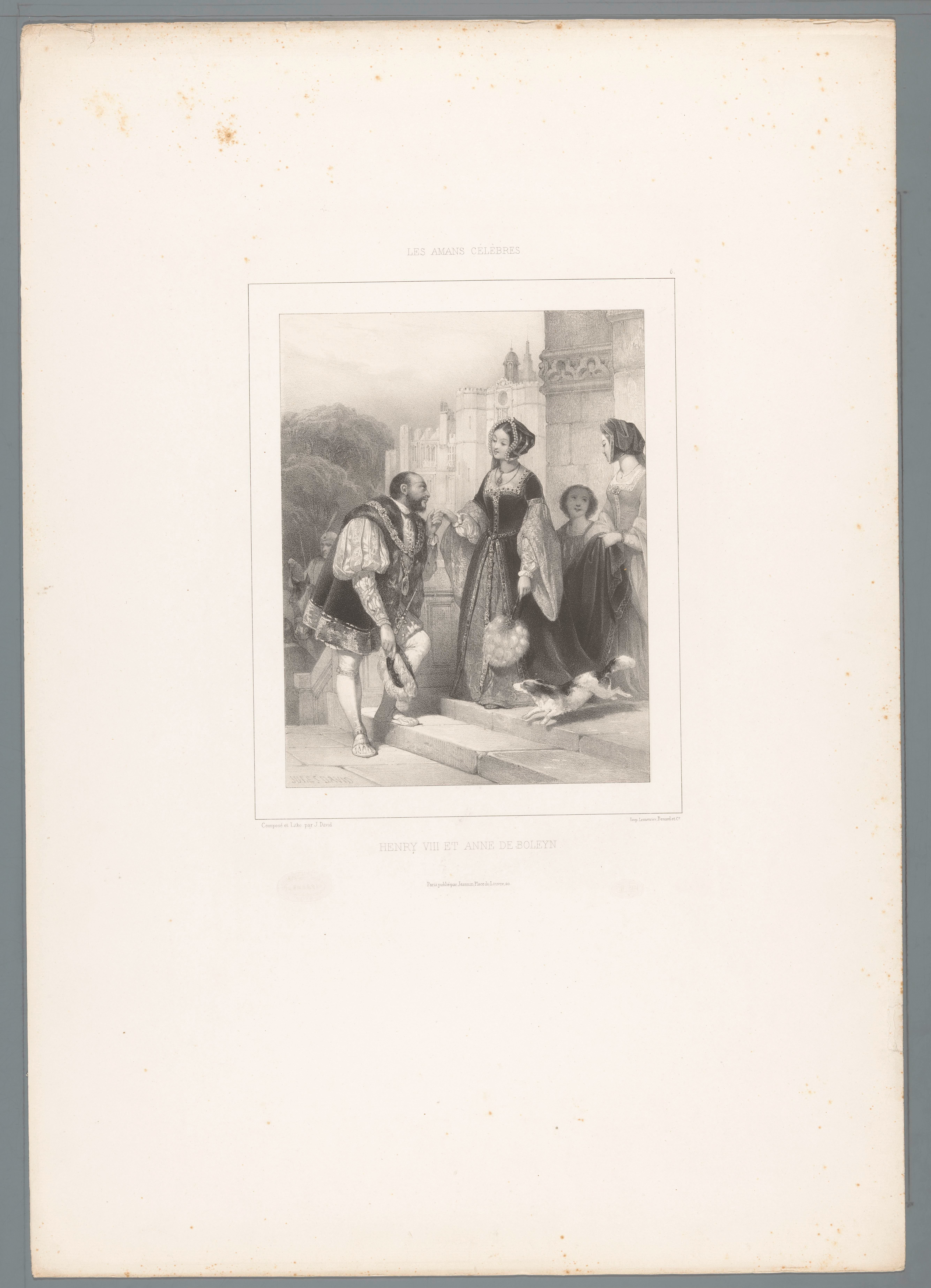 Hendrik VIII van Engeland maakt Anna Boleyn het hof