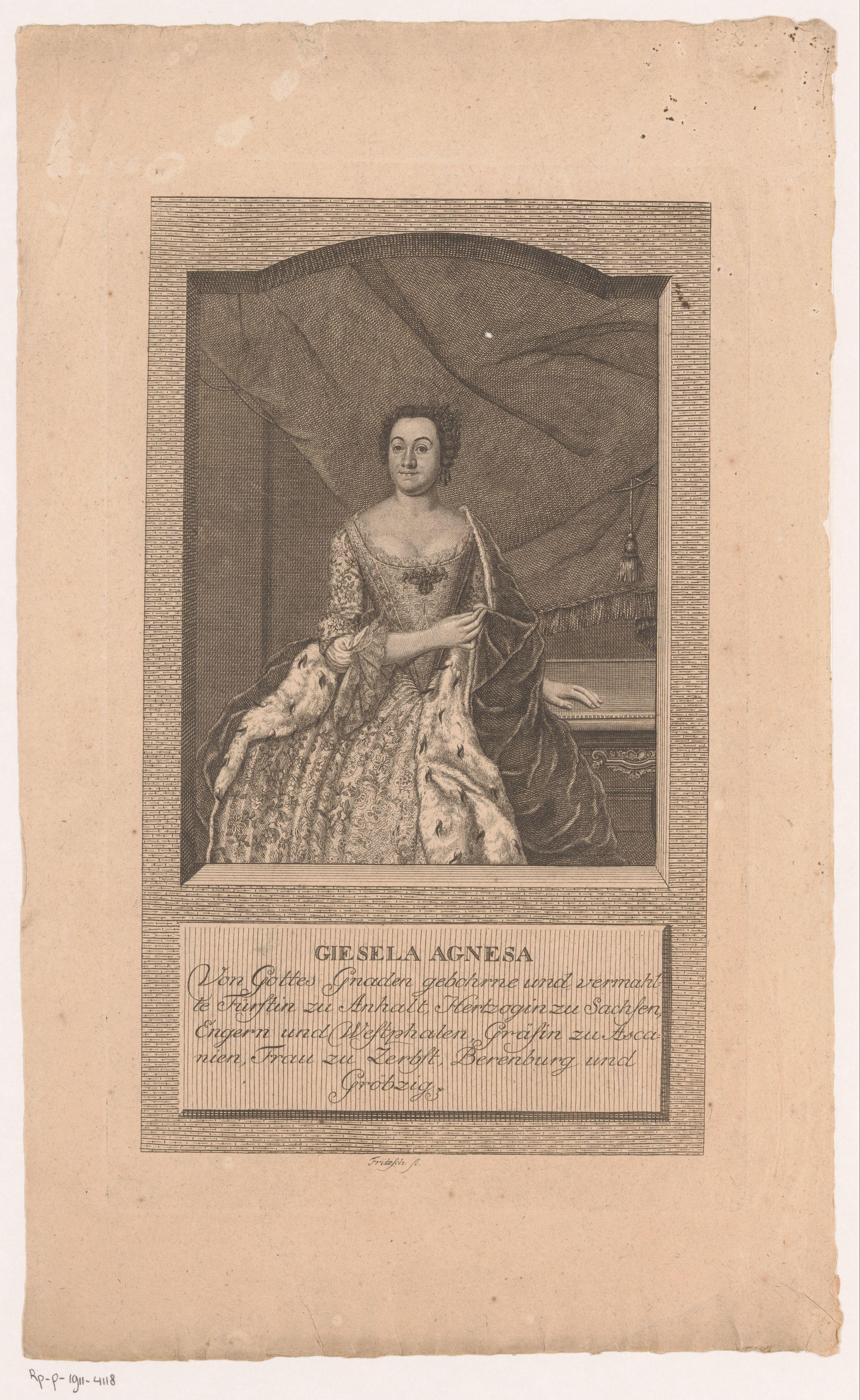 Portret van Gisela Agnes von Rath