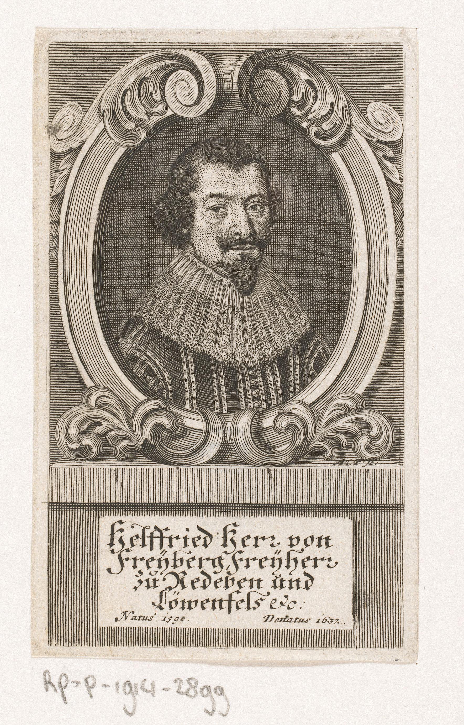 Portret van Helfried von Freyberg