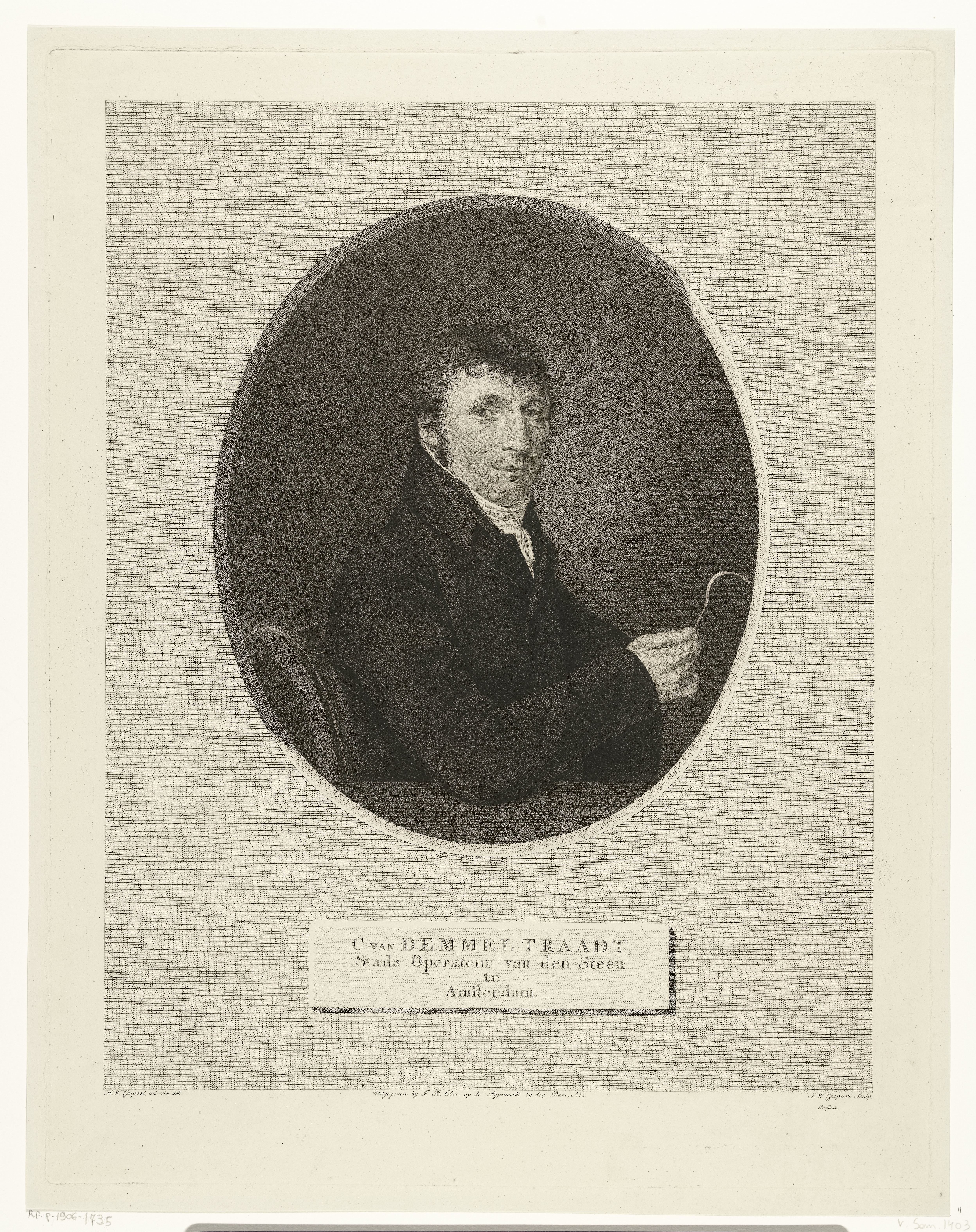 Portret van Clemens van Demmeltraadt