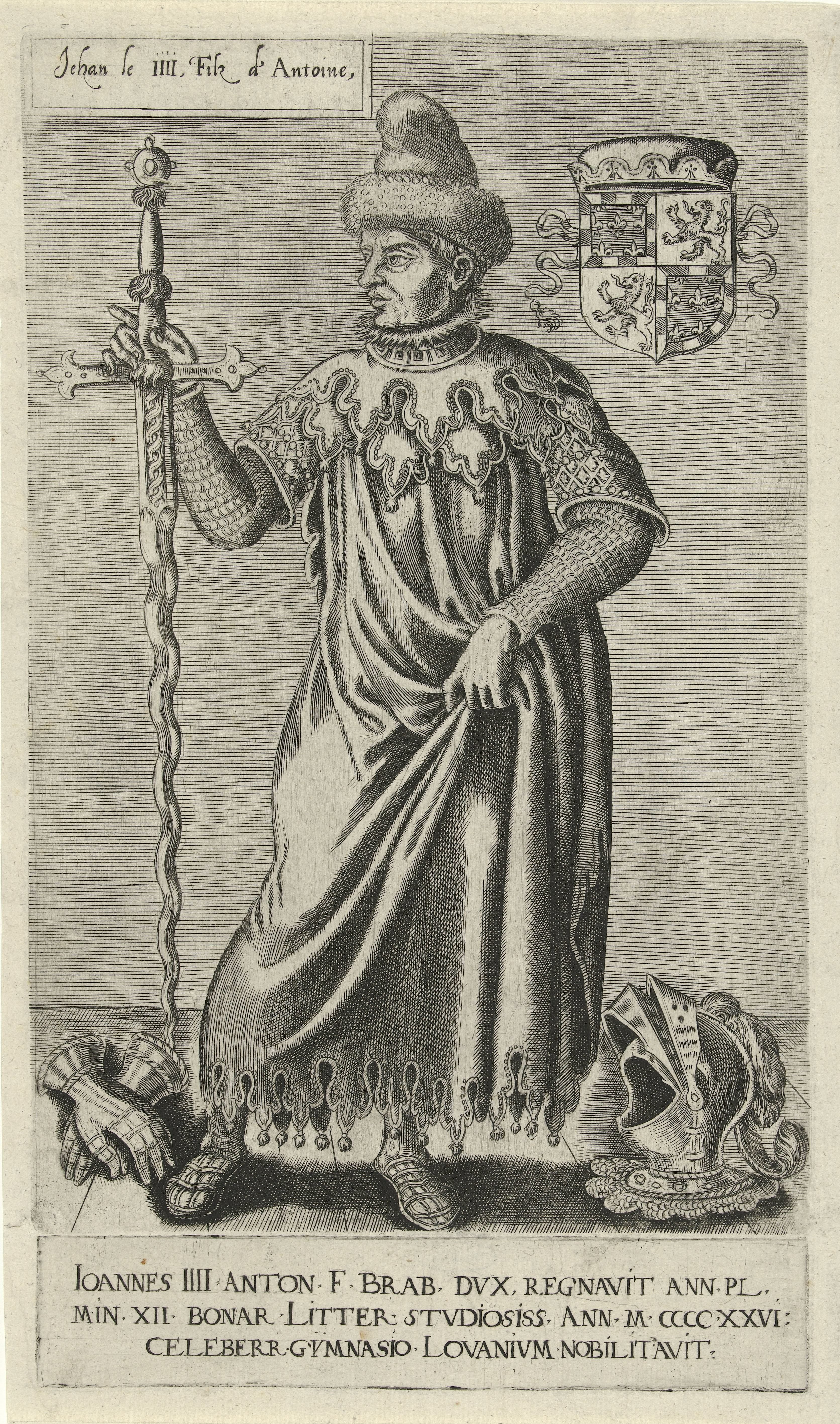 Portret van hertog Jan IV van Brabant