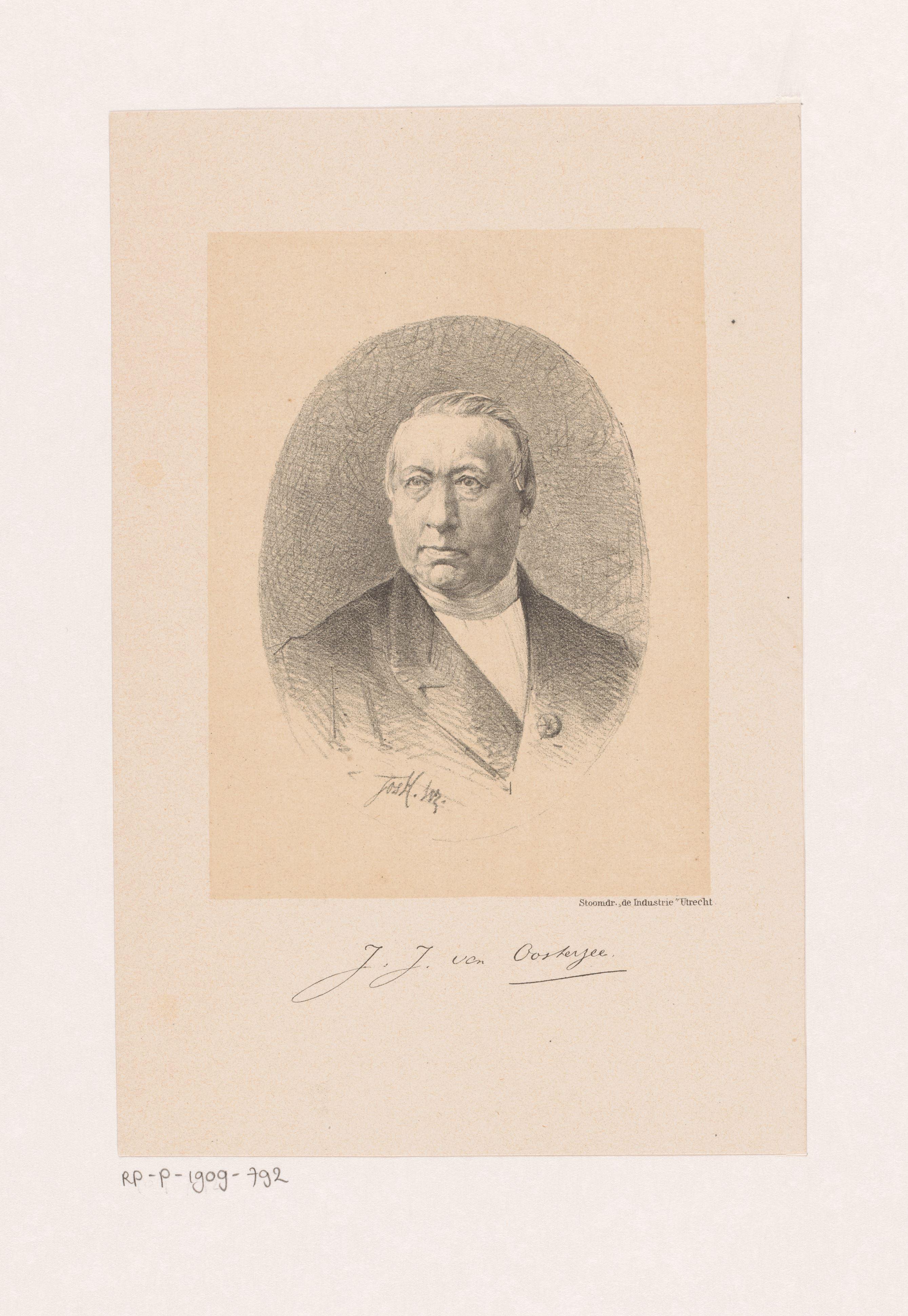 Portret van Johannes Jacobus van Oosterzee