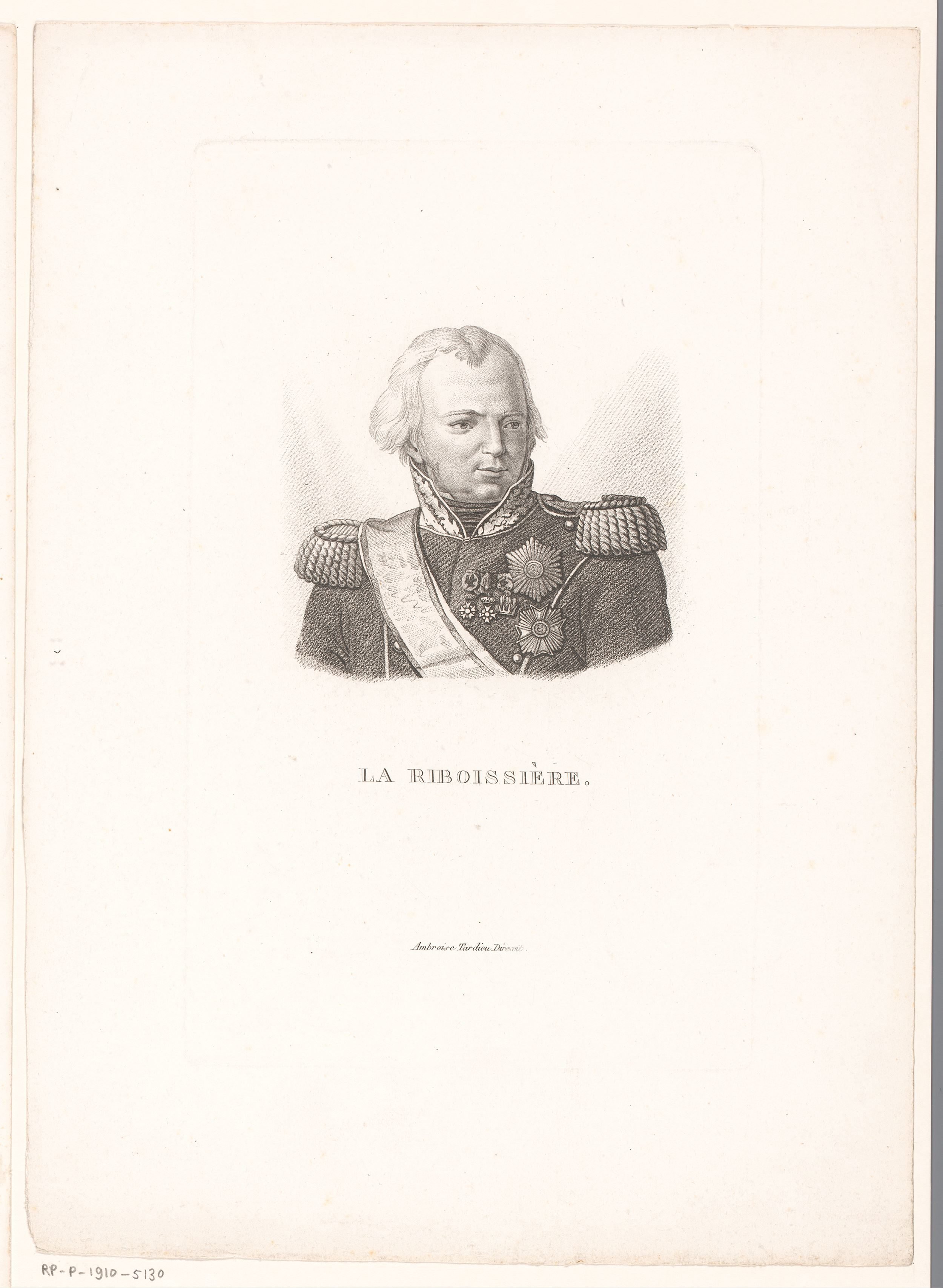 Portret van Jean Ambroise Baston de Lariboisière