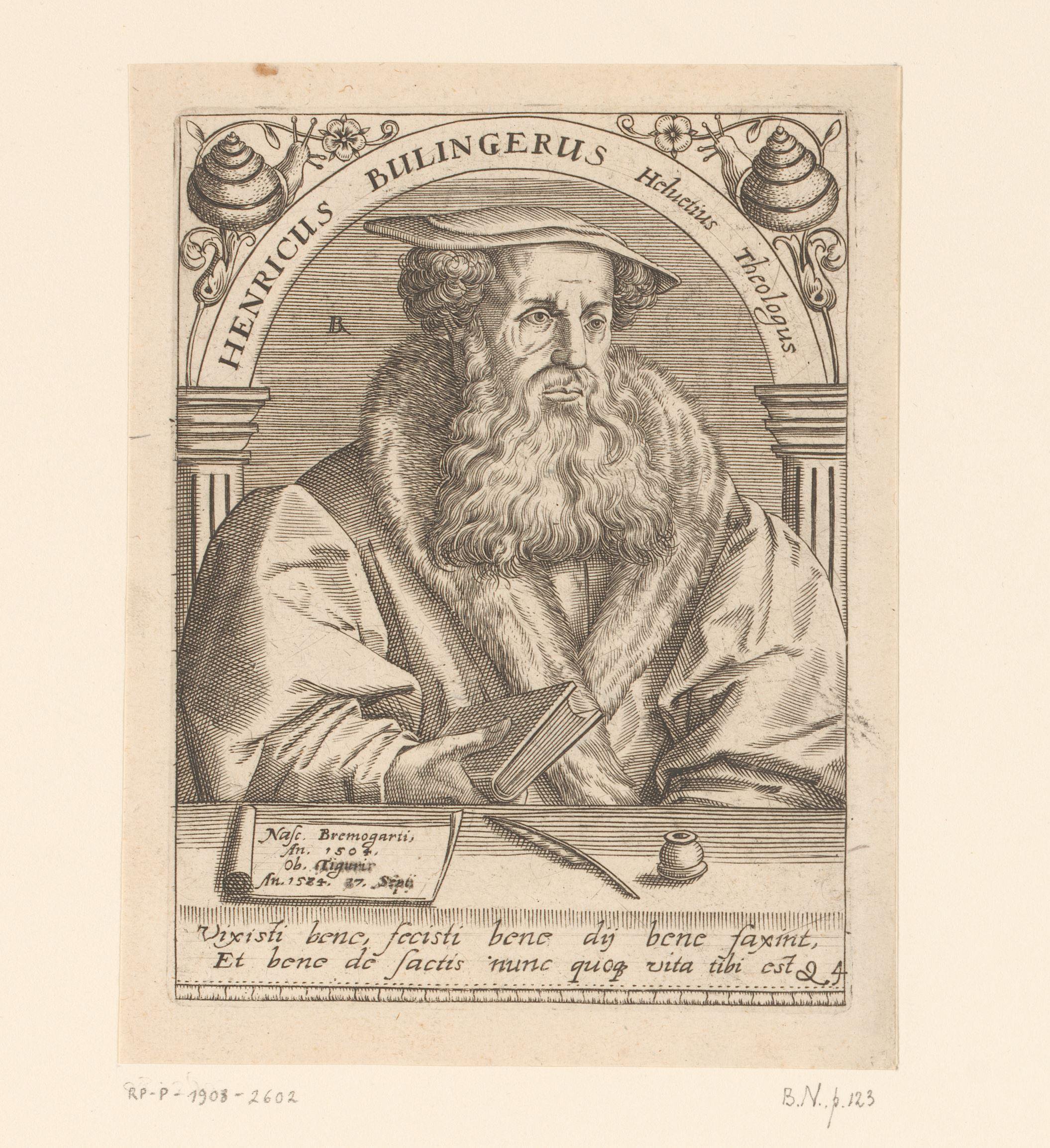Portret van Heinrich Bullinger