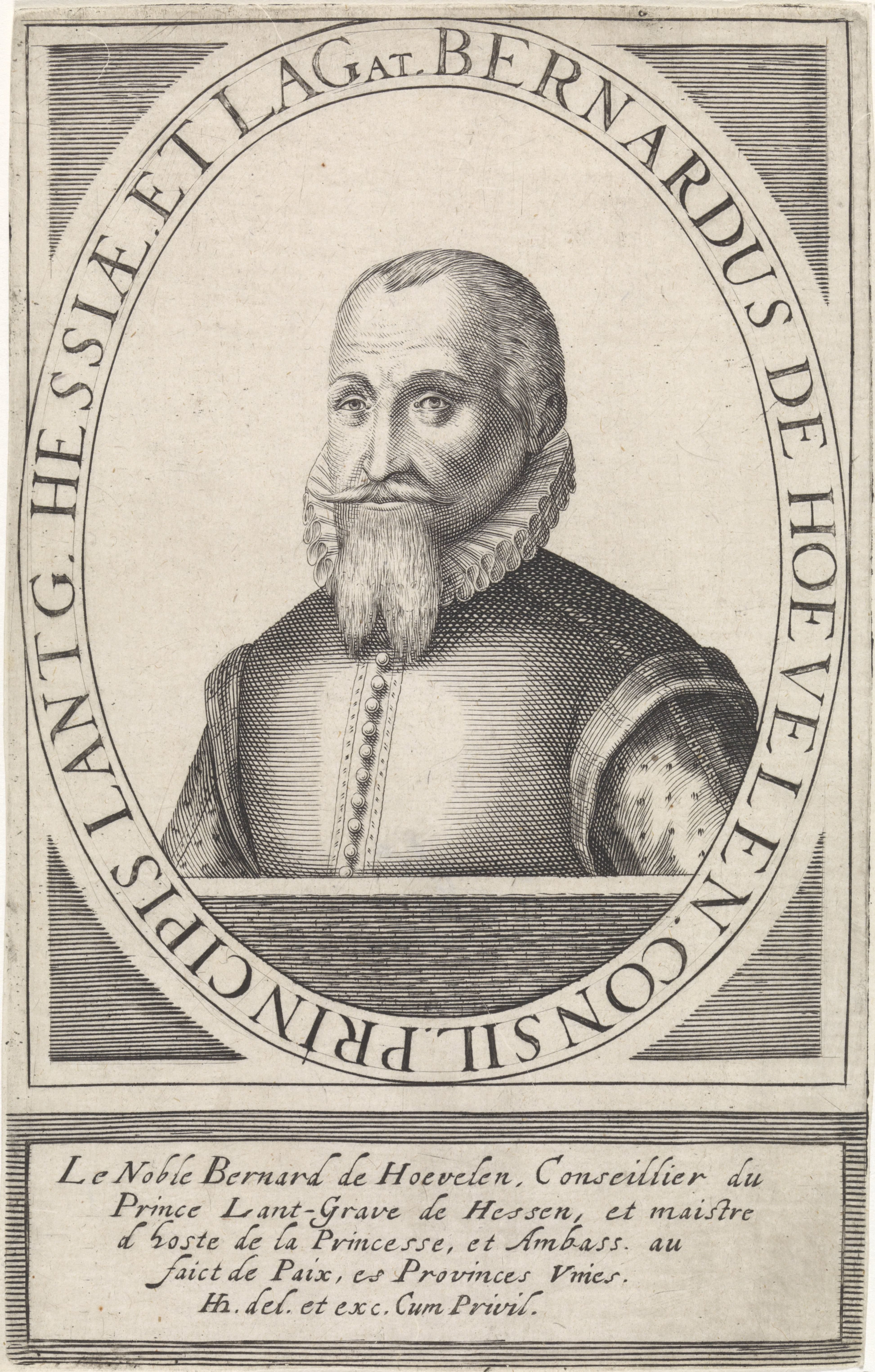 Portret van Bernard de Hoevelen