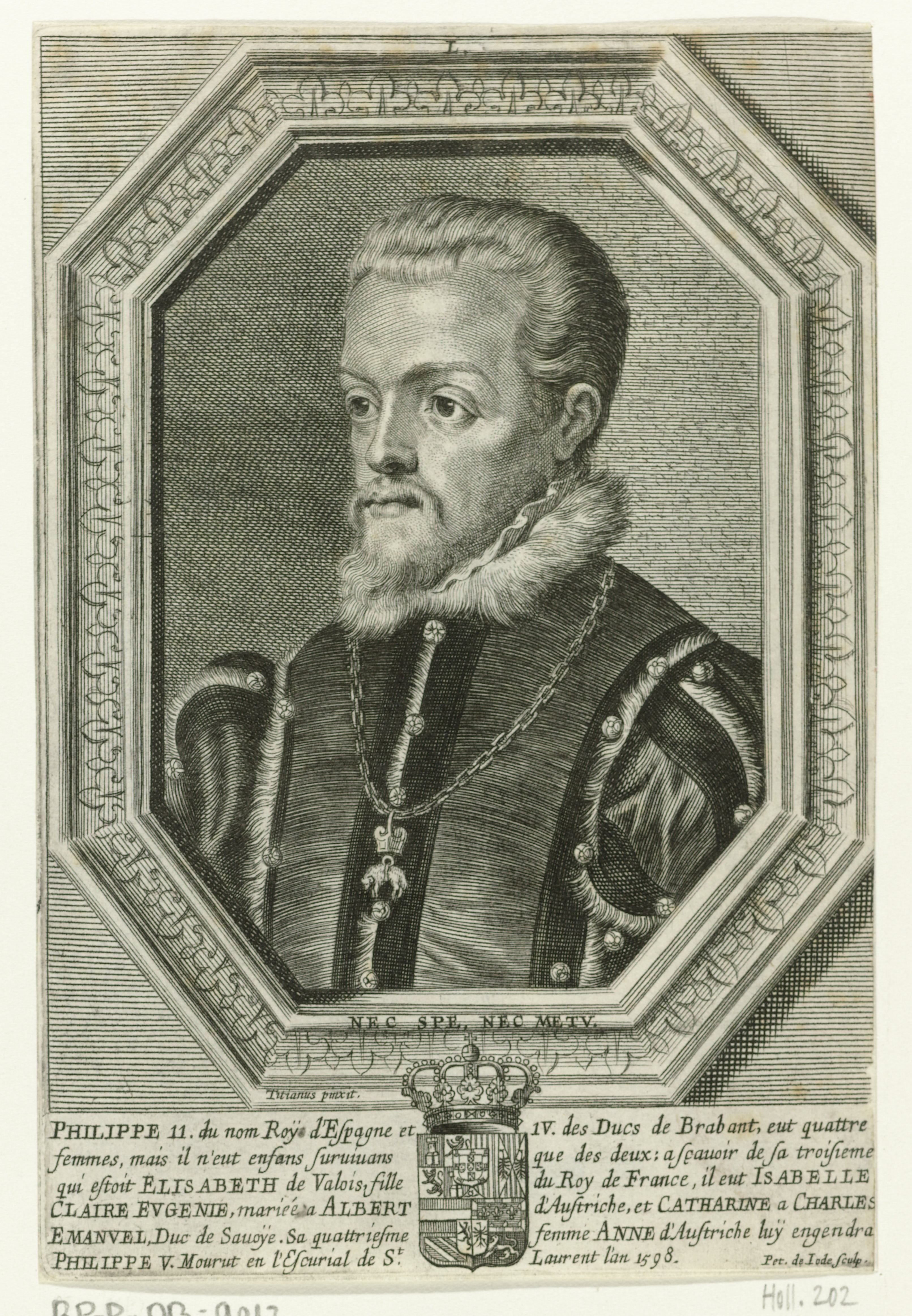 Portret van Filips II, koning van Spanje