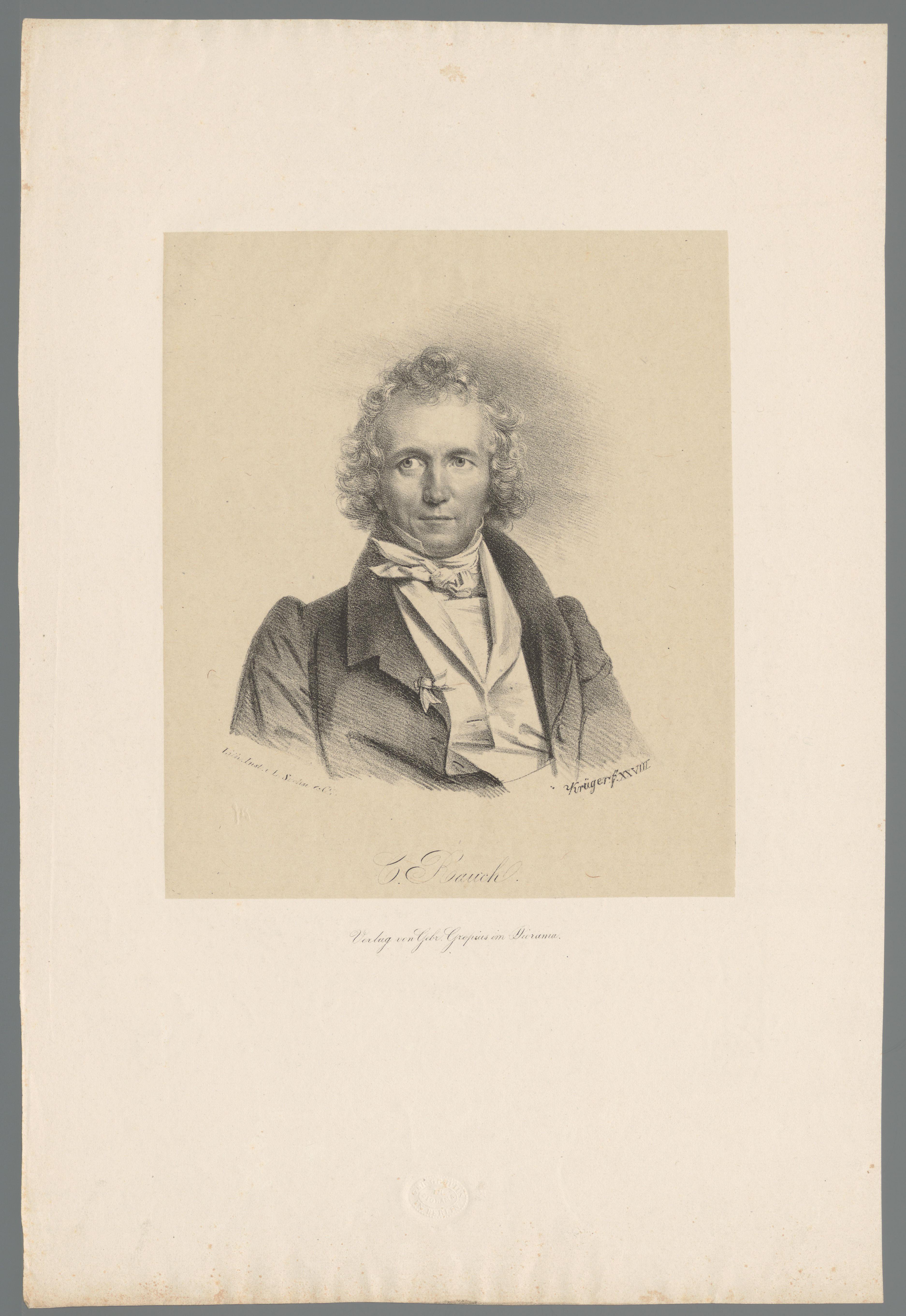 Portret van Christian Daniel Rauch