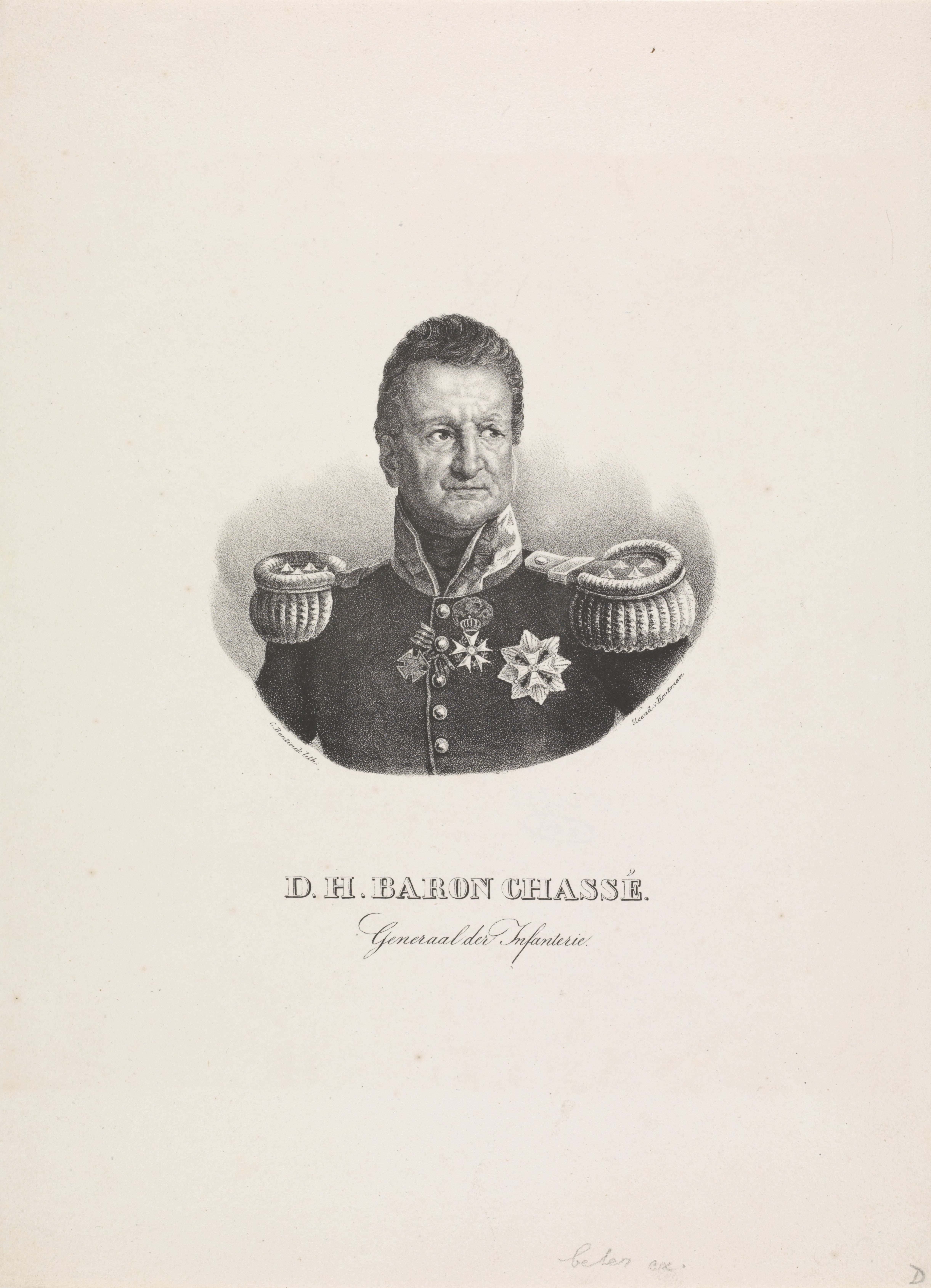 Portret van generaal David Hendrik Chassé
