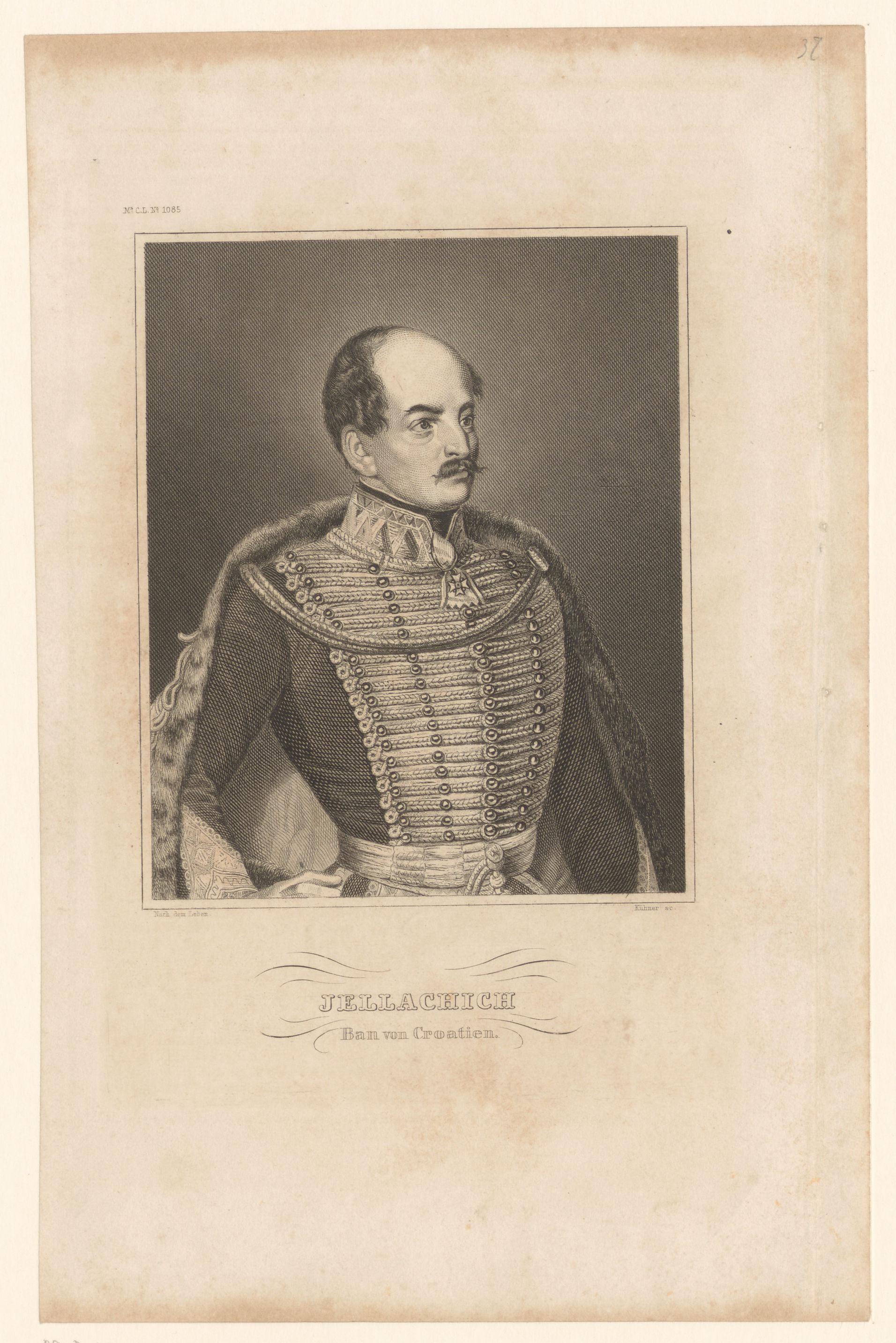 Portret van Josef Jellacic de Buzim