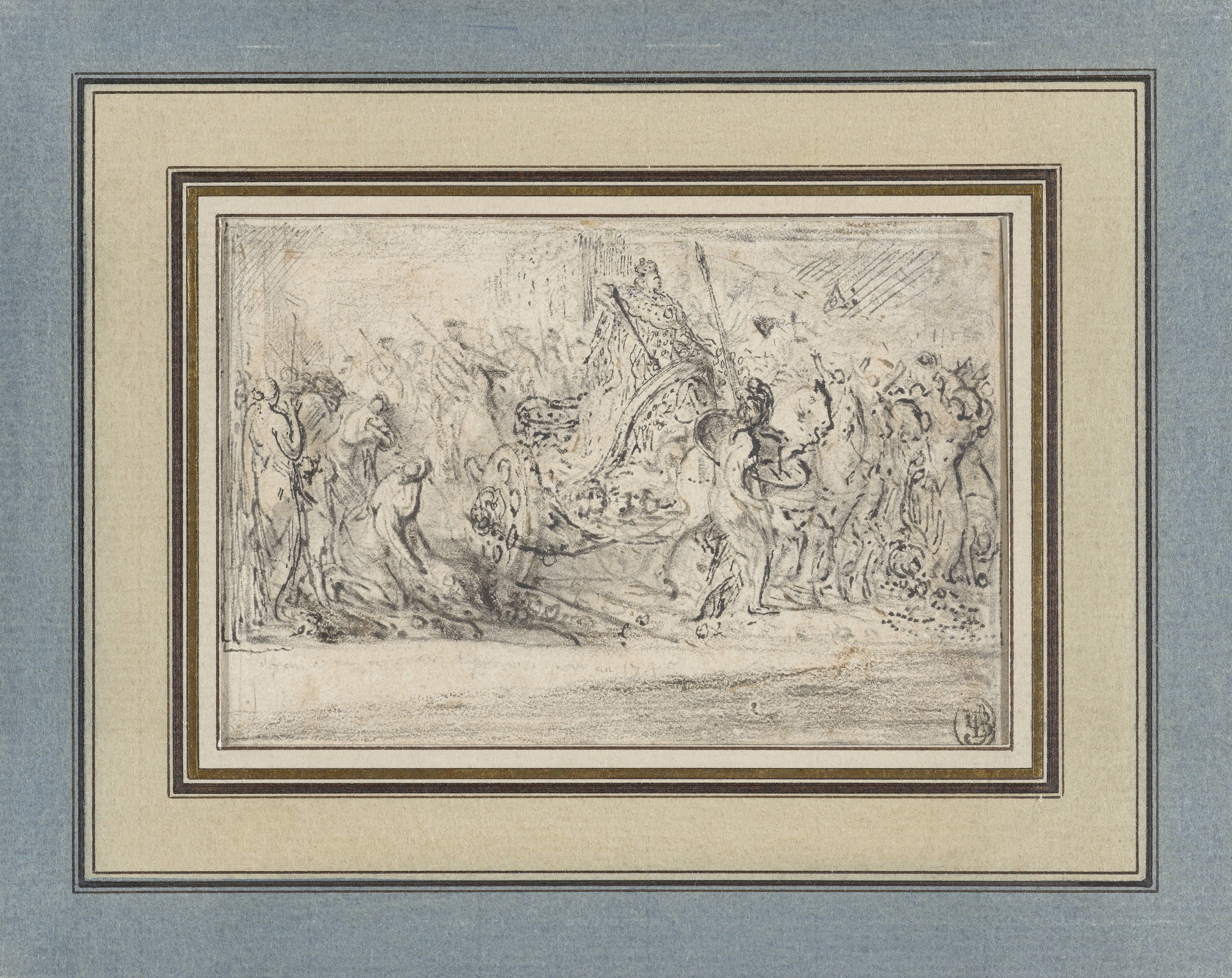 Allegorie op de terugkeer in Parijs van Lodewijk XVI na zijn kroning te Reims op 11 juni 1775