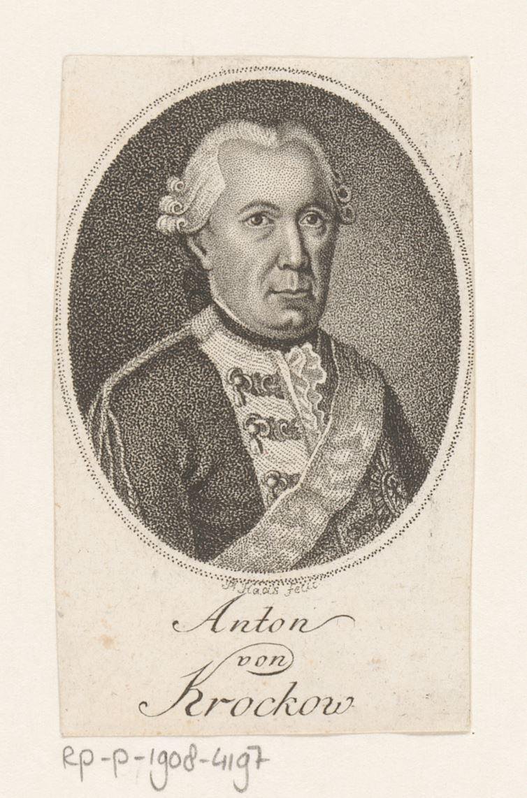 Portret van Anton von Krockow