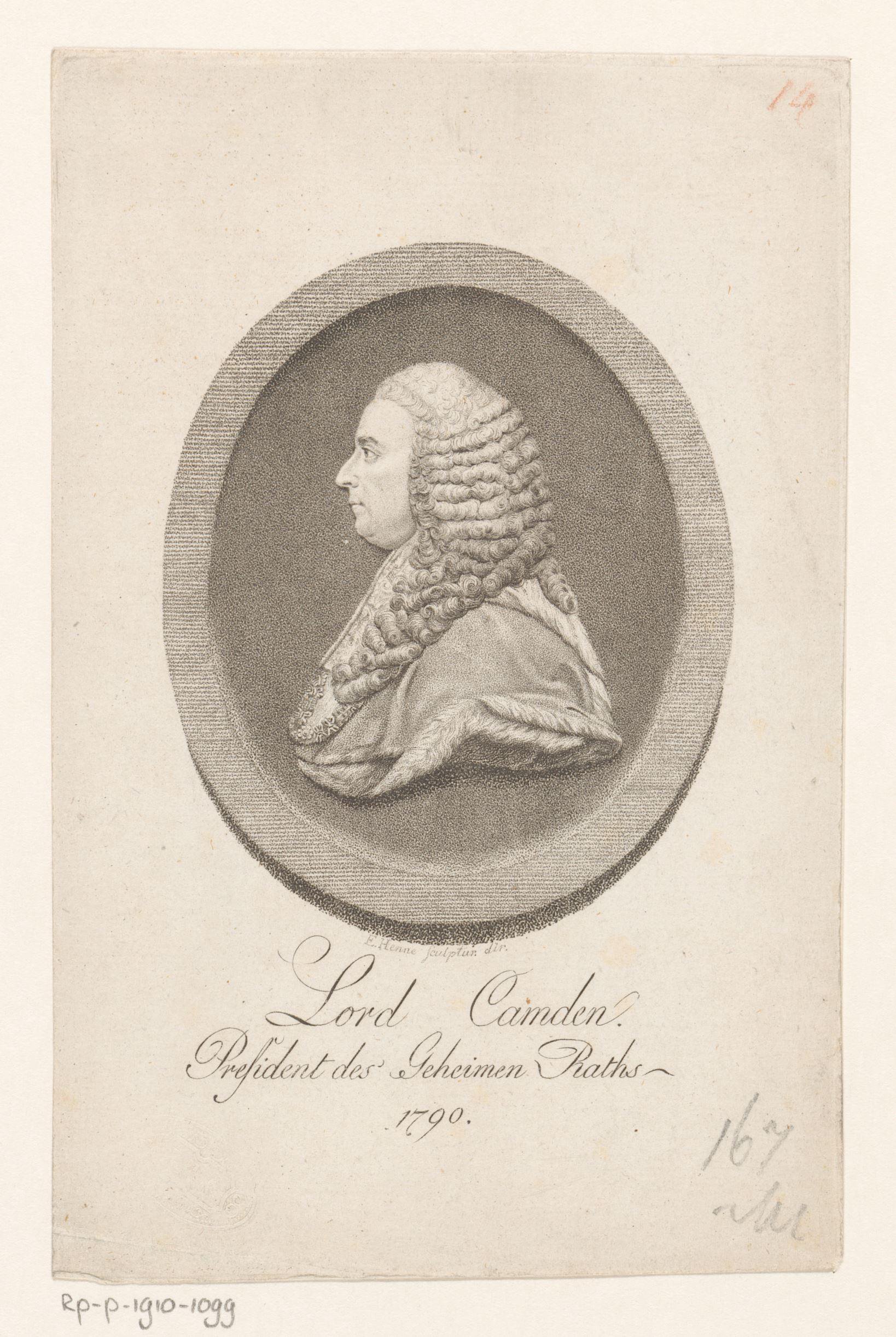 Portret van Adolph Albrecht Heinrich Leopold von Danckelmann