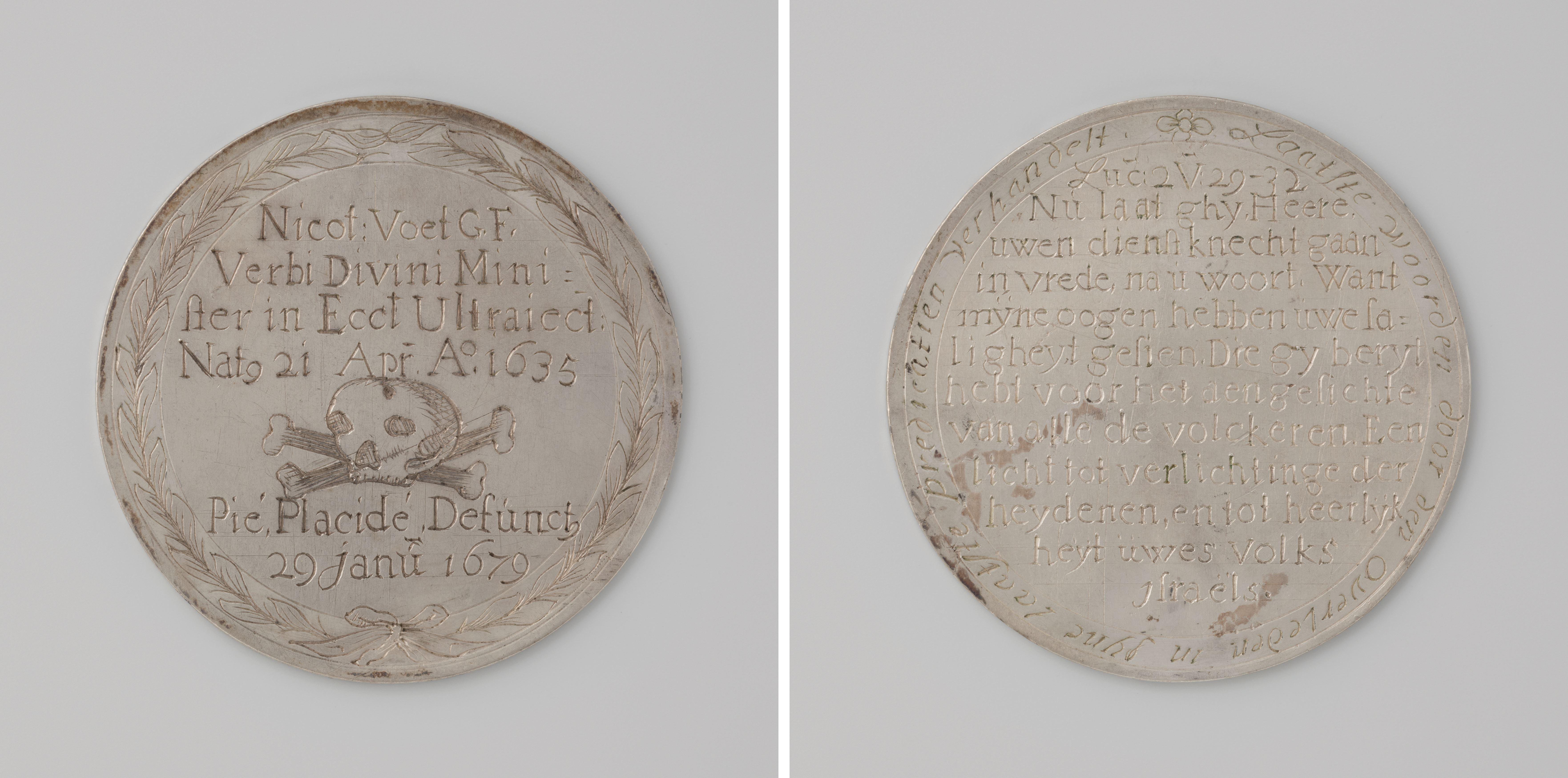 Death of Nicolaas Voet, Minister in Utrecht