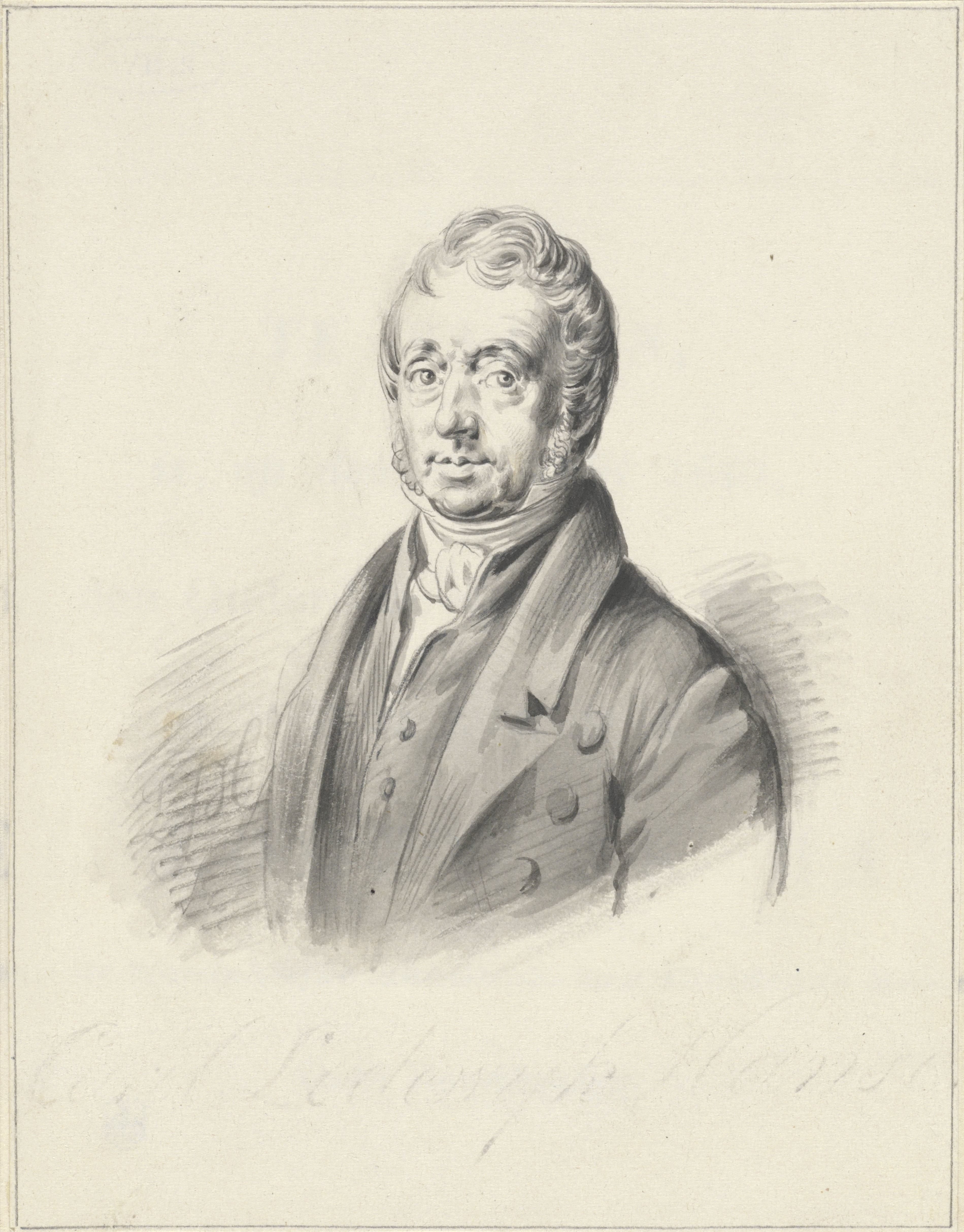 Portret van Carel Lodewijk Hansen