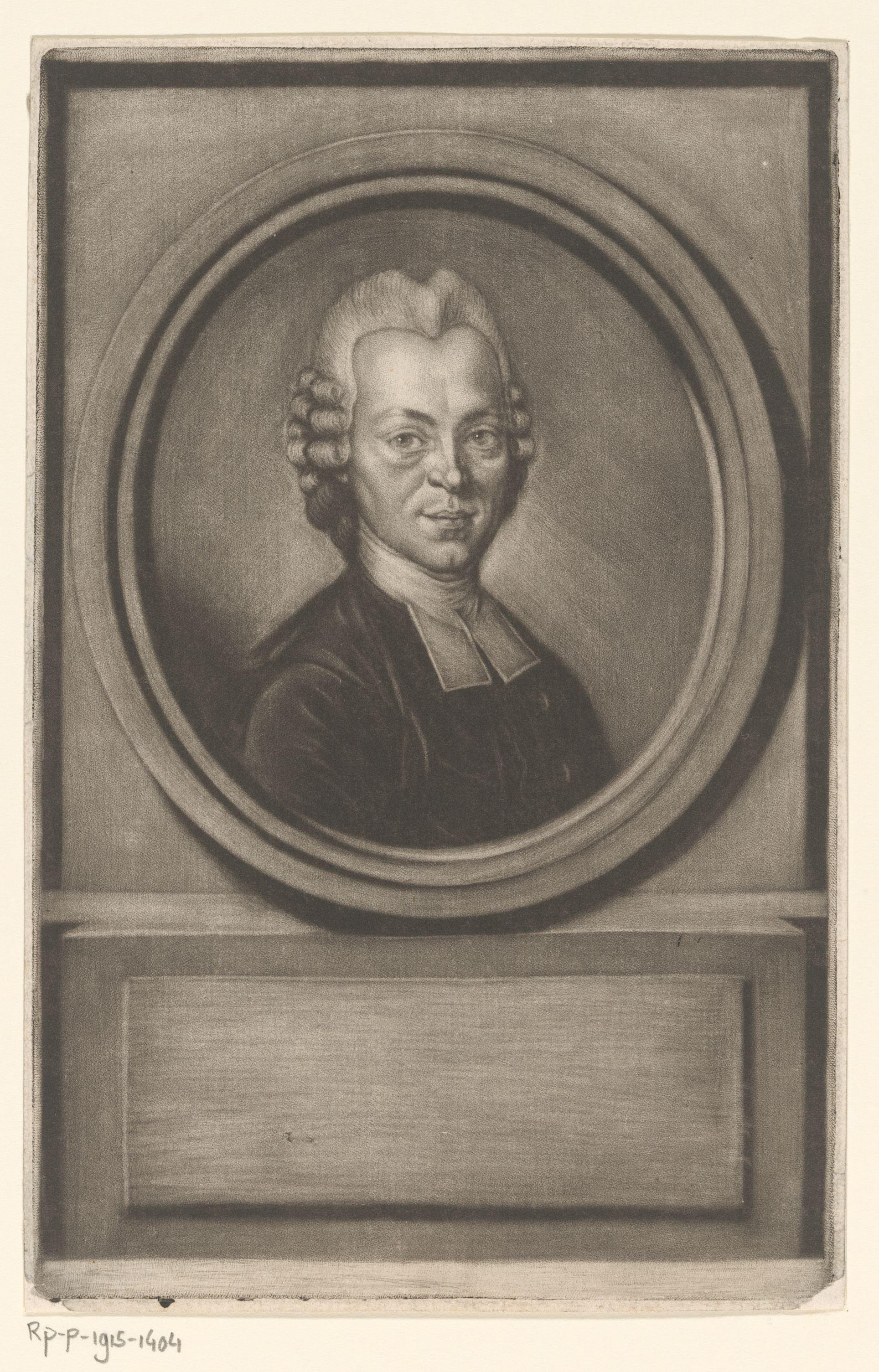 Portret van Johann Gottfried Schöner
