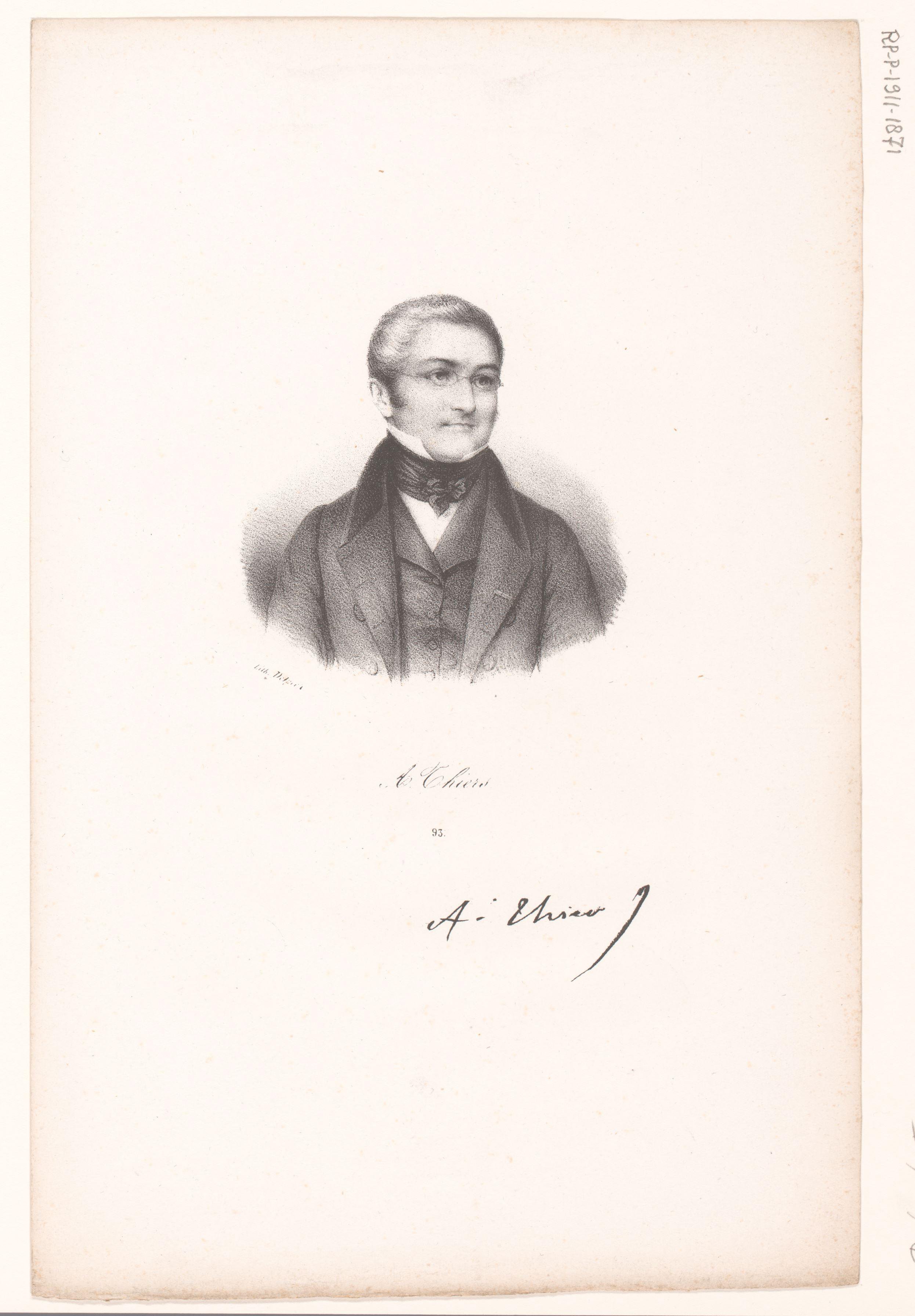 Portret van Adolphe Thiers