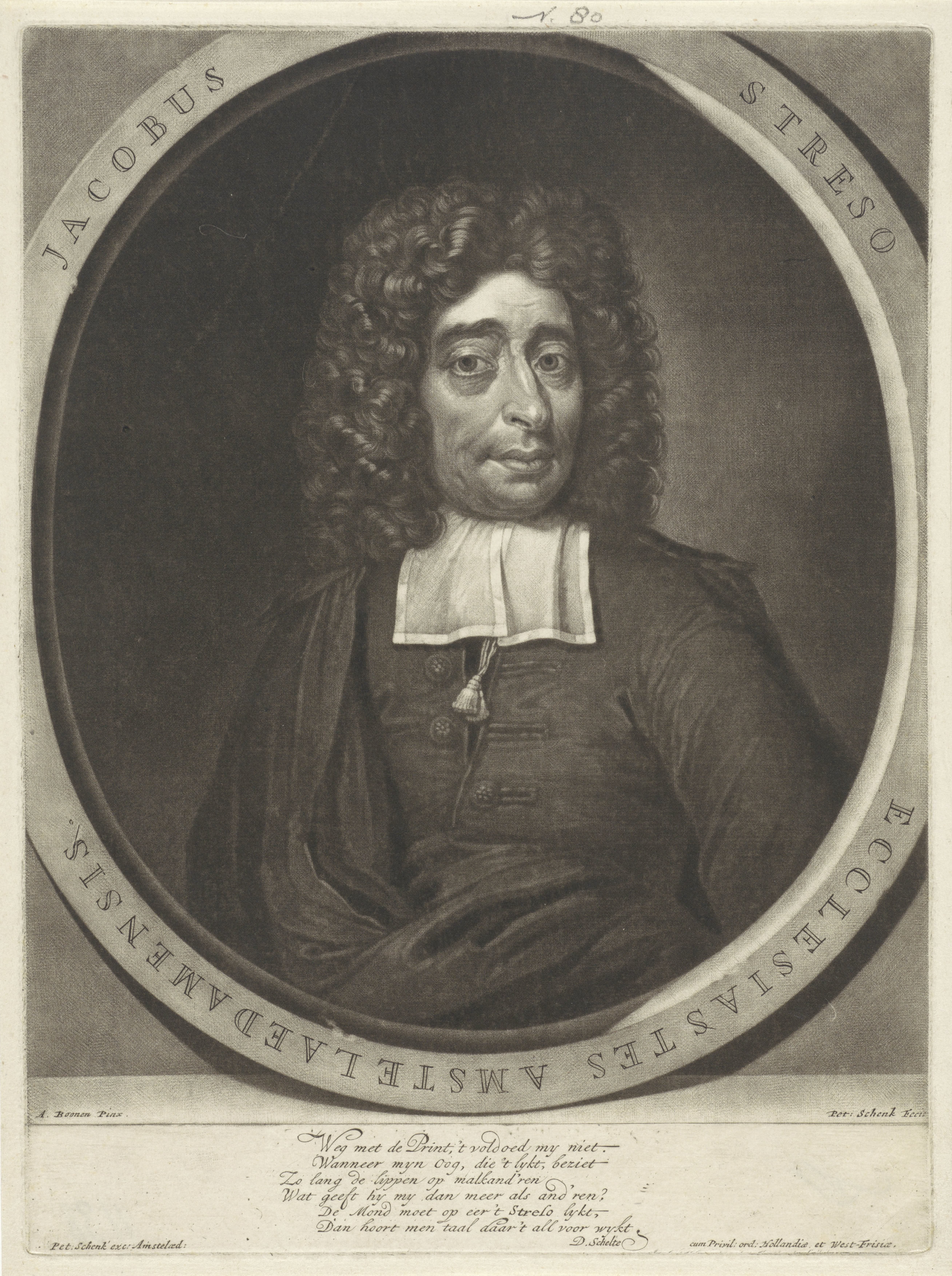 Portret van Jacobus Streso