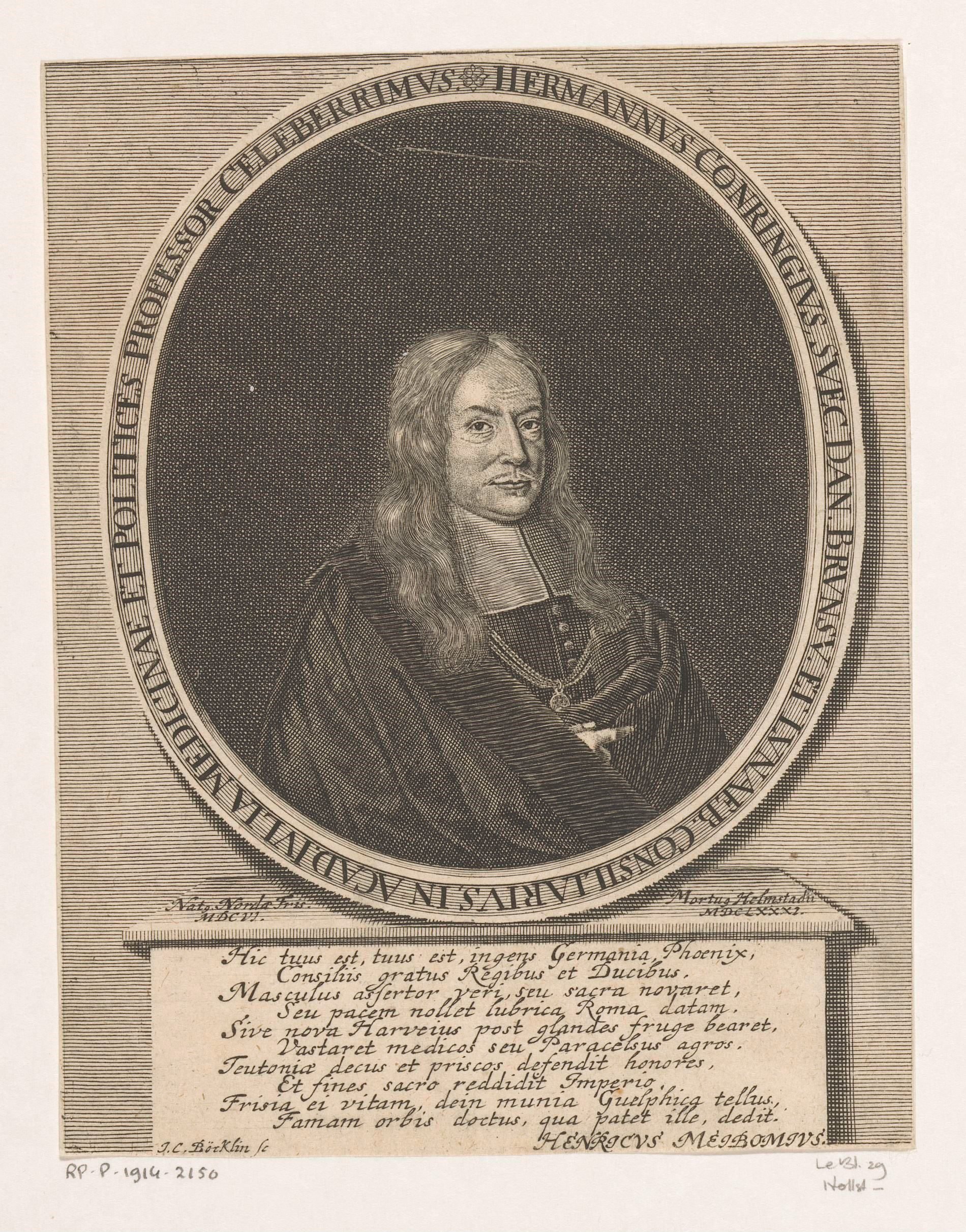 Portret van Hermann Conring