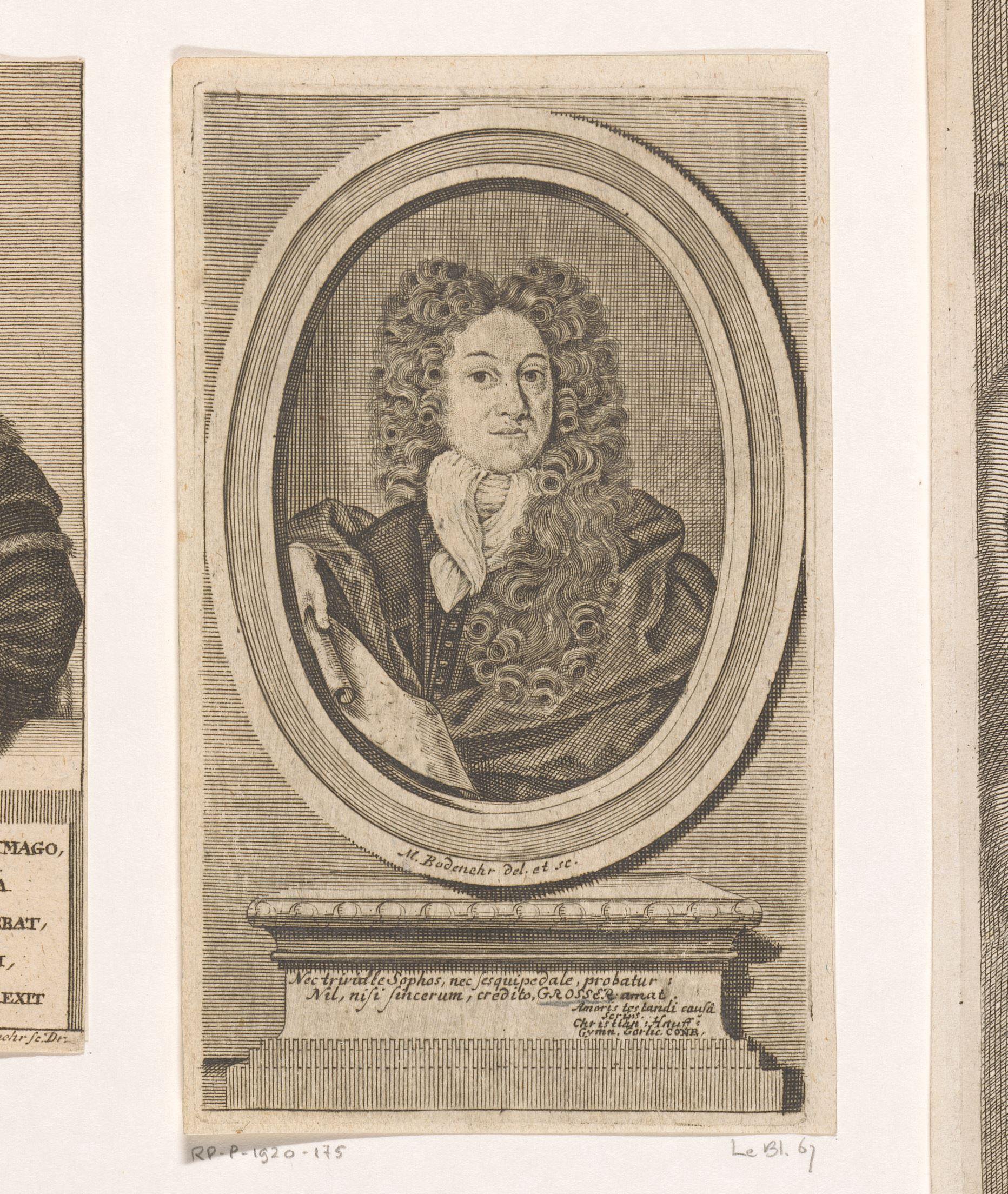 Portret van Samuel Grosser