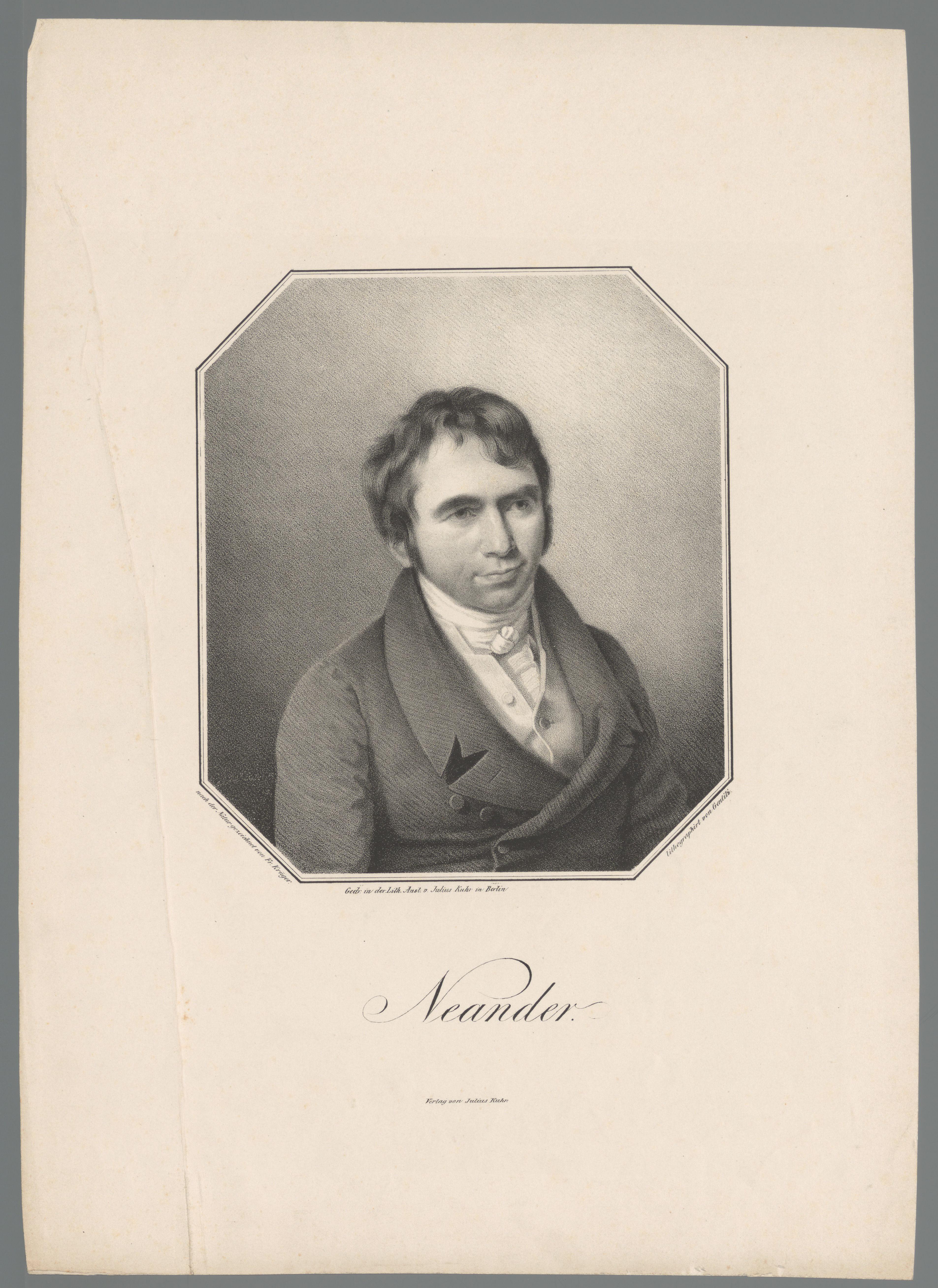 Portret van August Neander