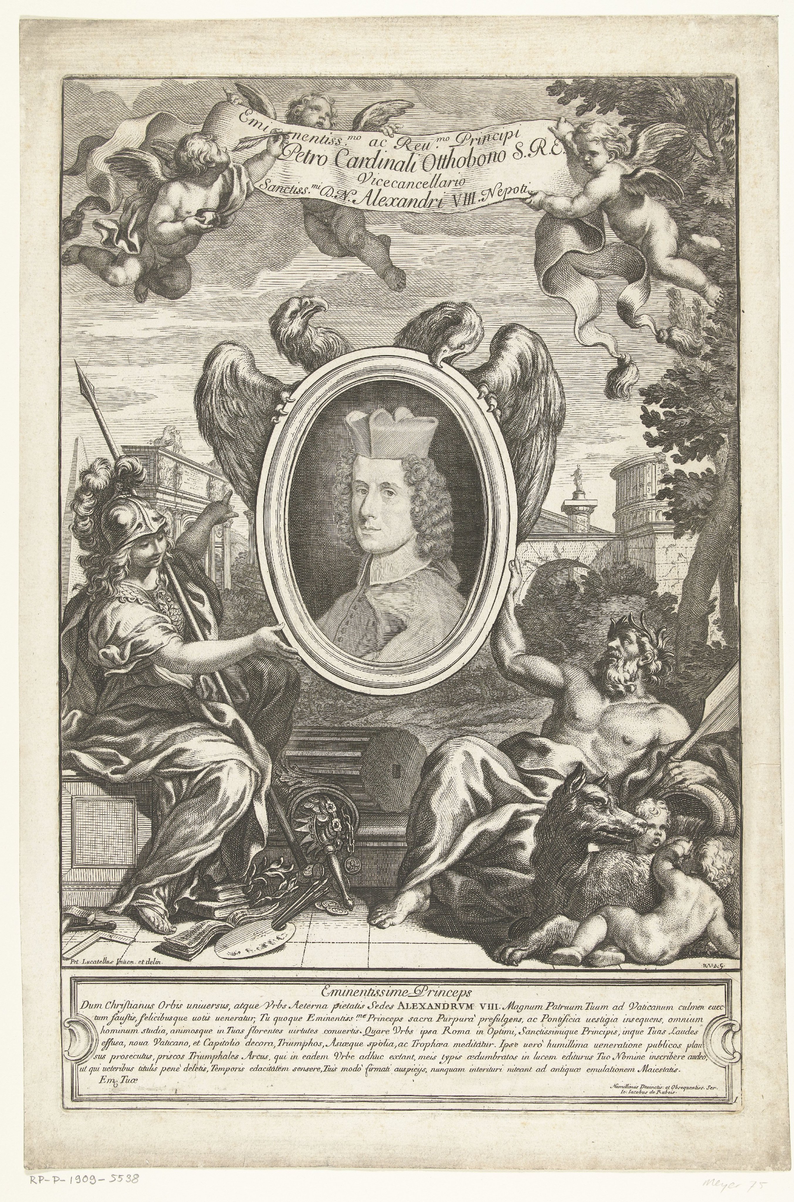 Portret van kardinaal Pietro Ottoboni