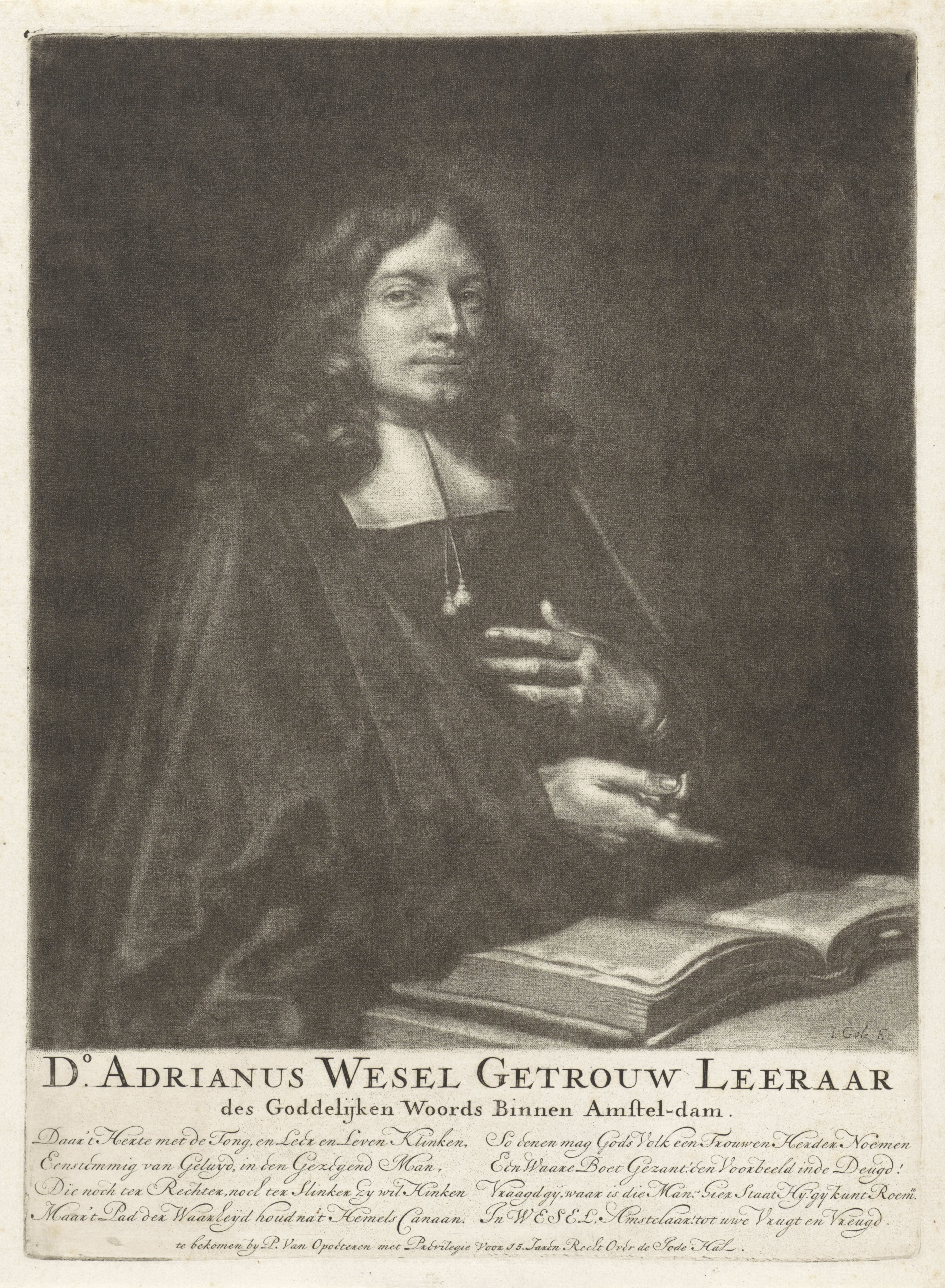 Portret van Adriaan Wesel