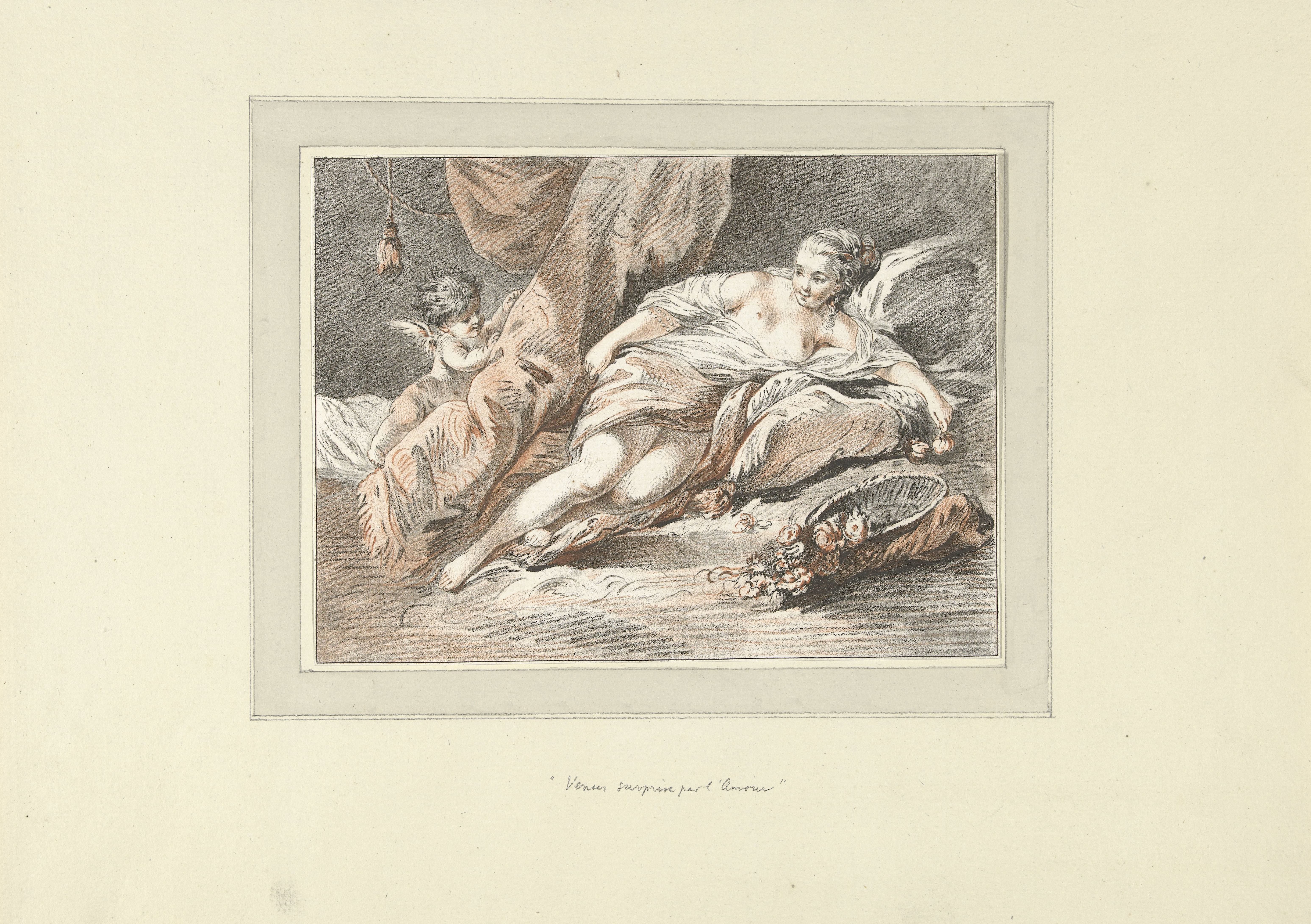 Venus wordt verrast door Cupido