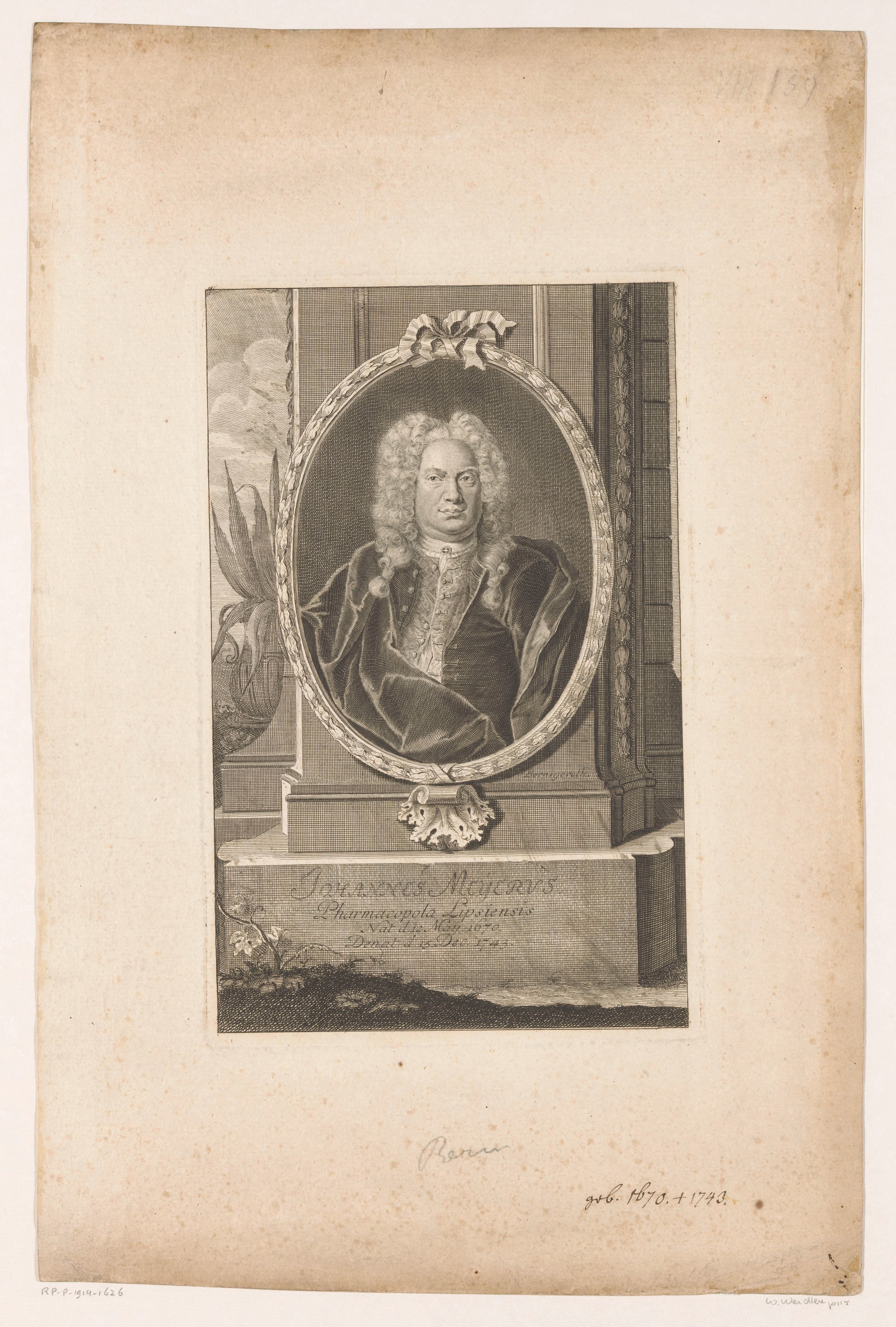 Portret van Johann Meyer