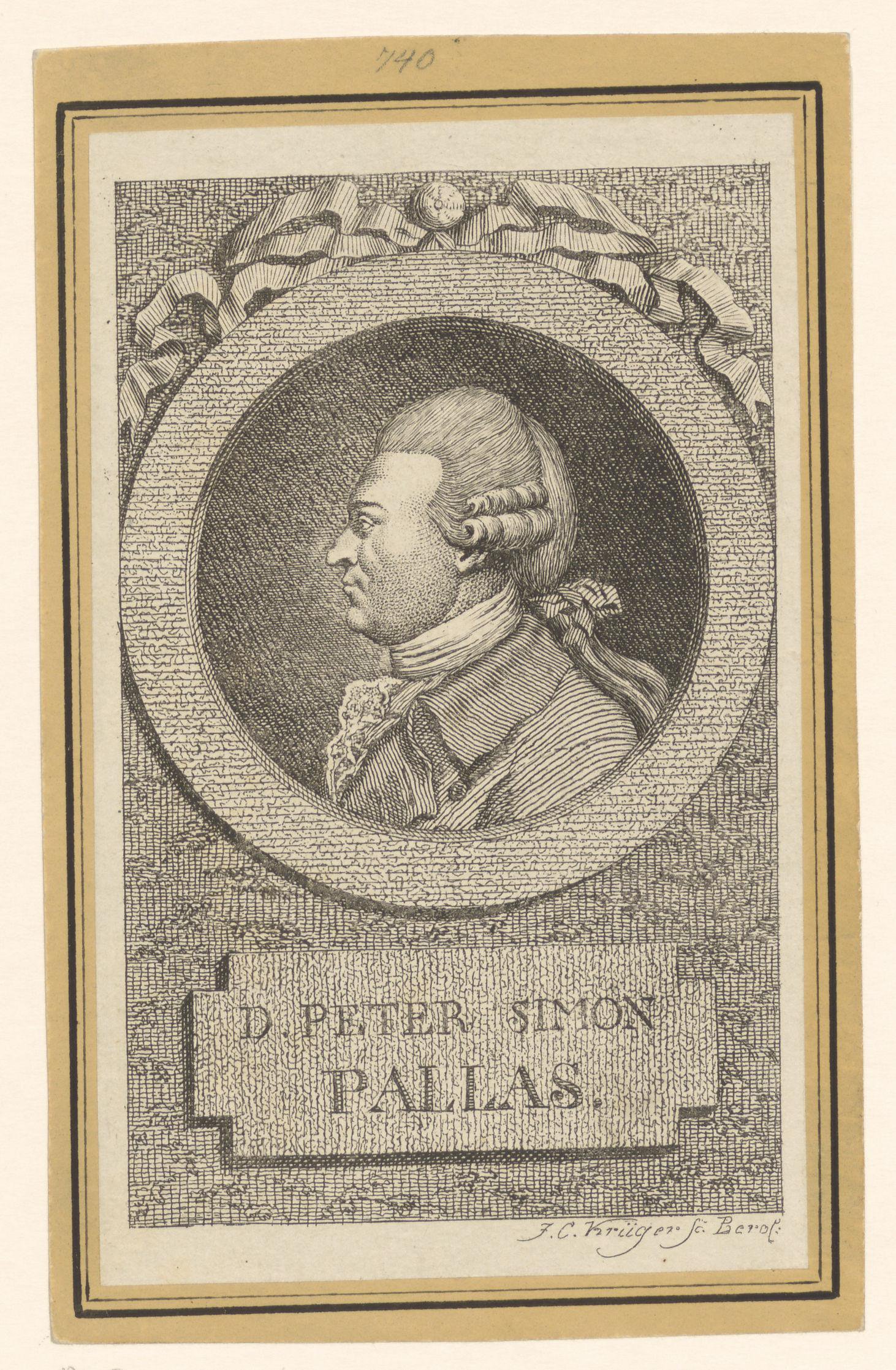 Portret van Peter Simon Pallas