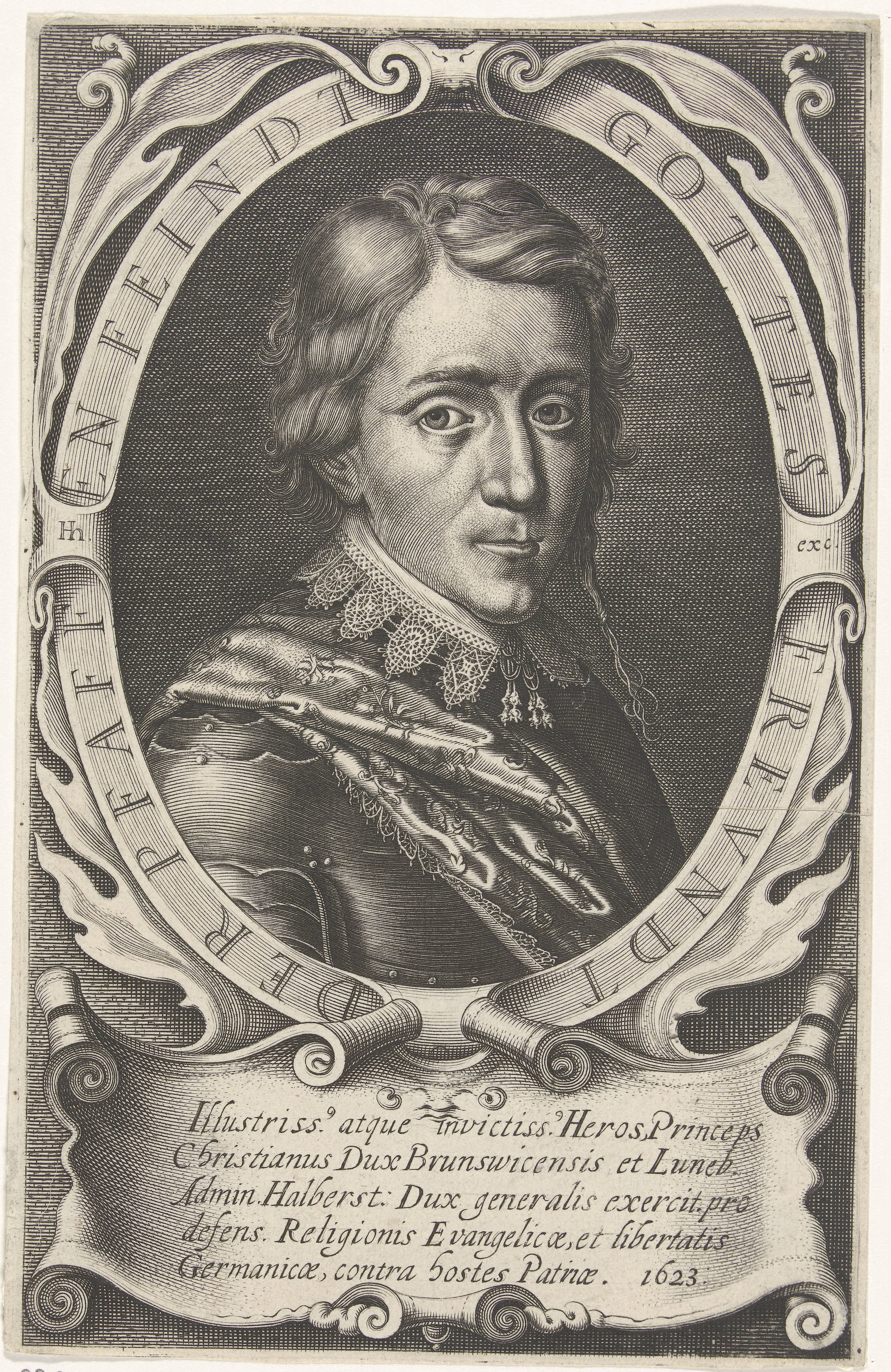 Portret van Christiaan, hertog van Brunswijk-Wolfenbüttel