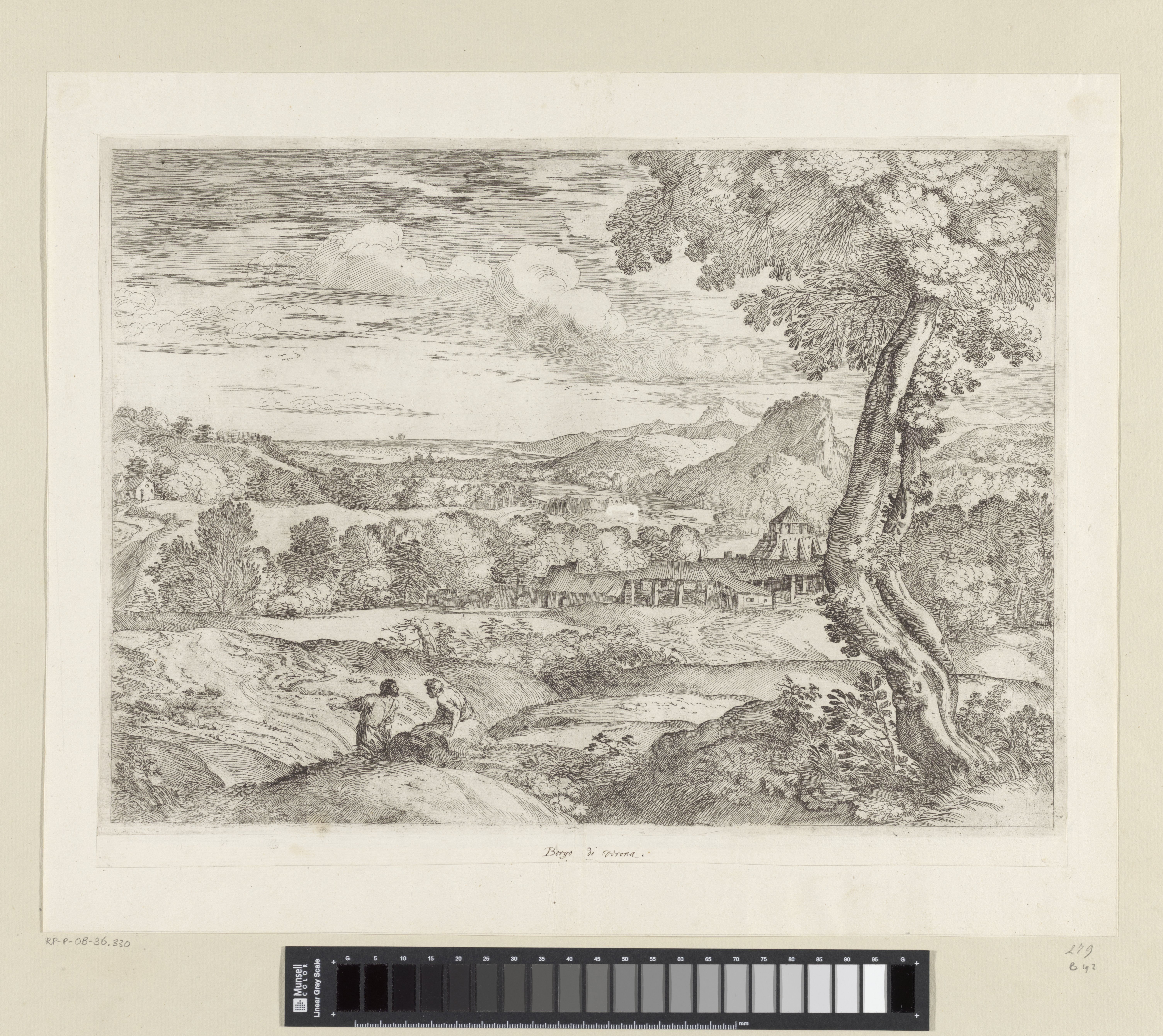 Landschap met steenfabriek