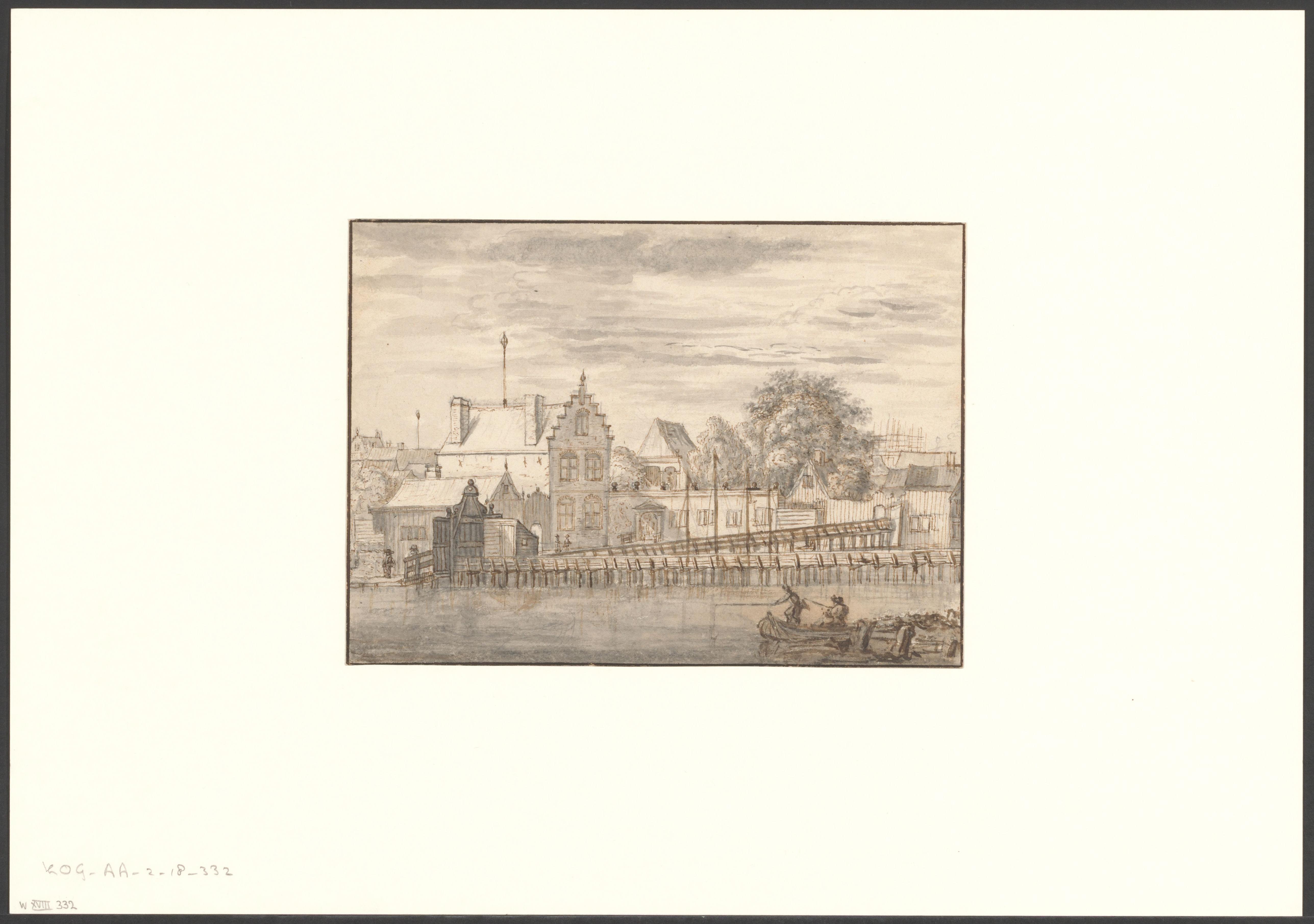 Gezicht op het Nieuwe Doolhof op de Rozengracht