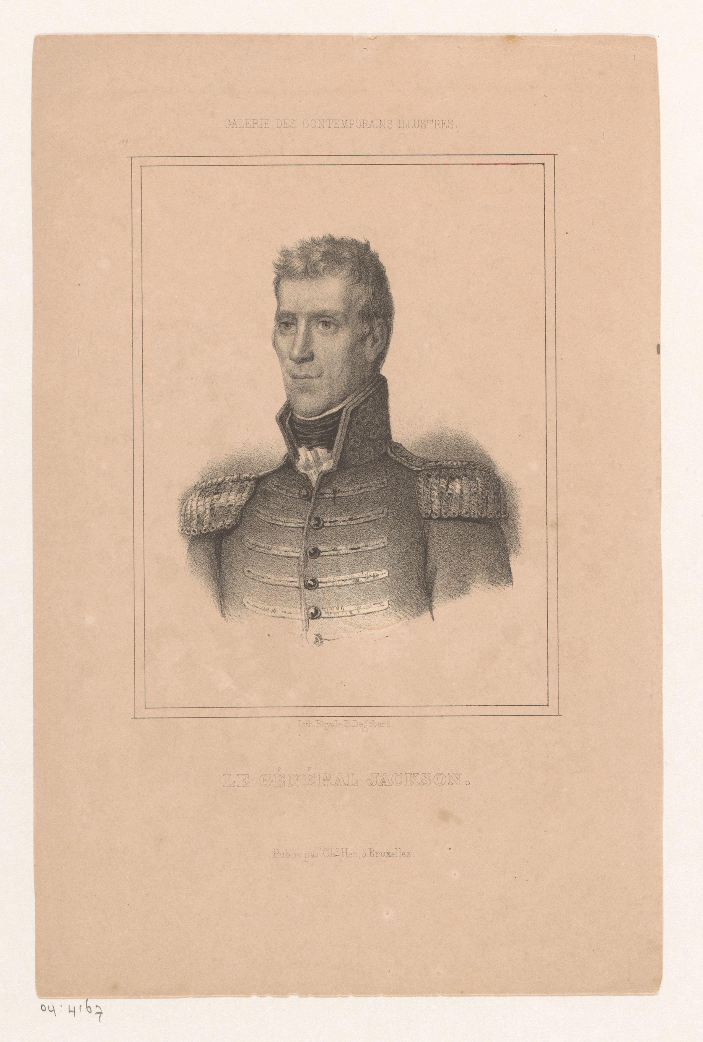 Portret van generaal Andrew Jackson