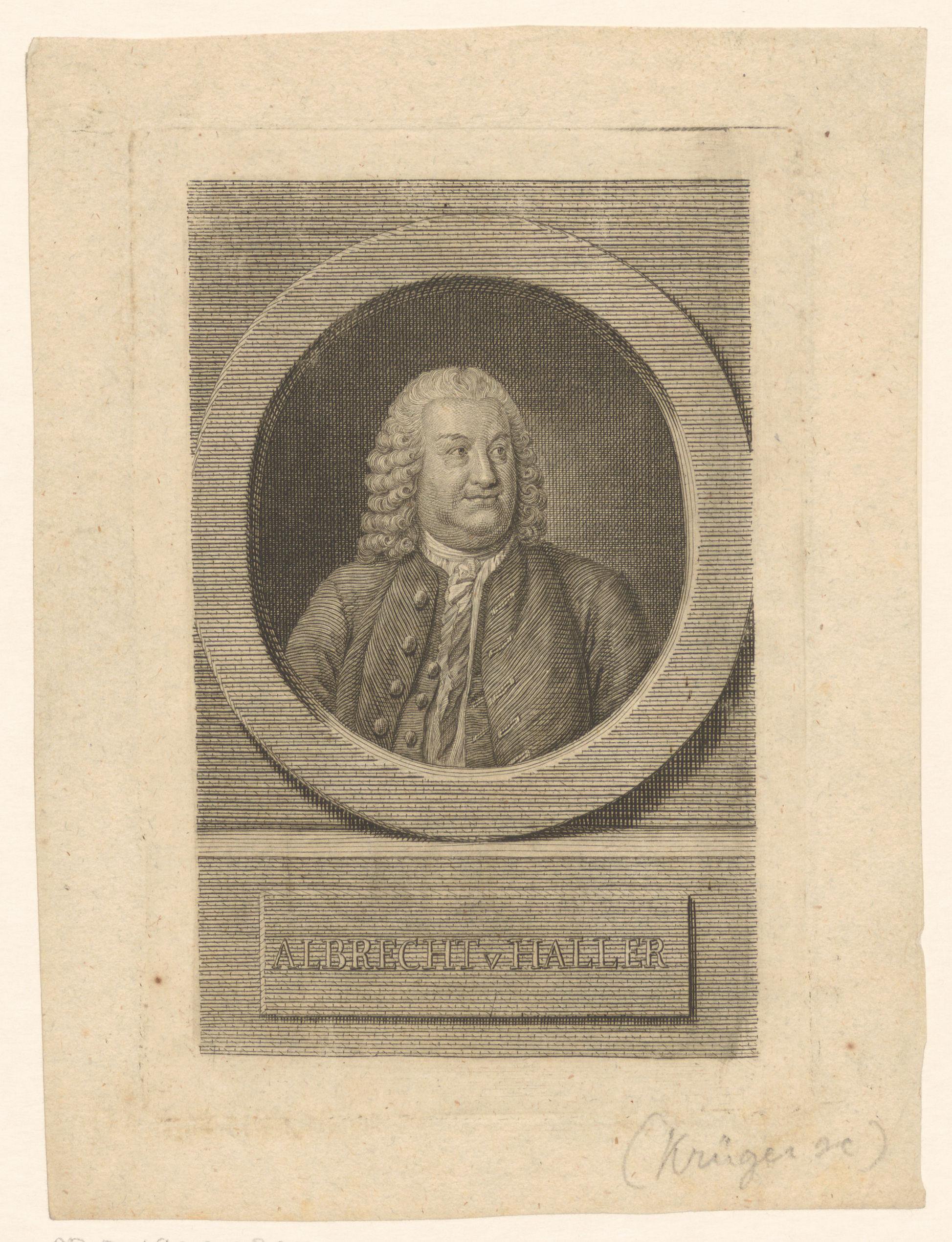 Portret van Albercht Haller