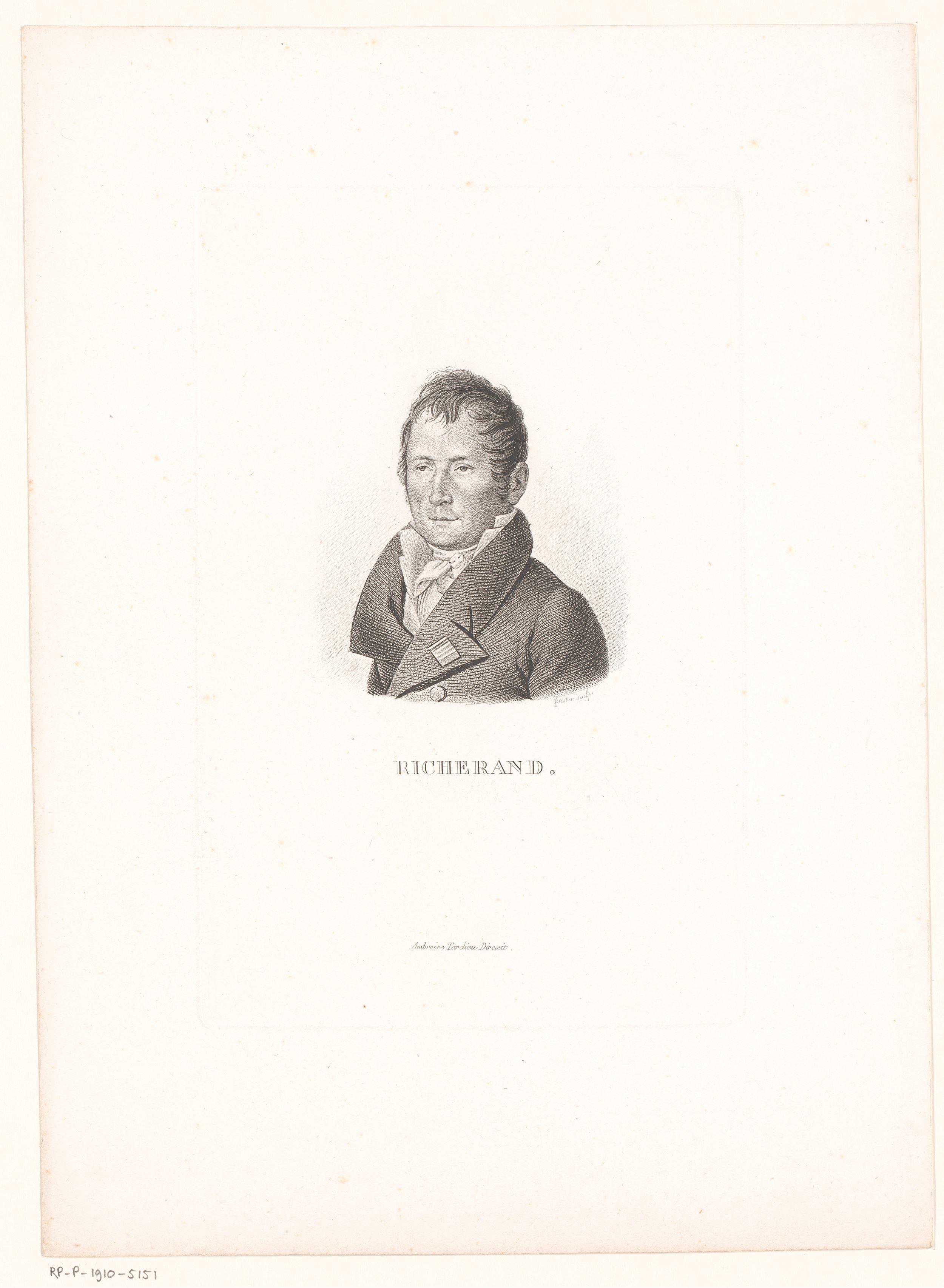 Portret van Anthelme Richerand