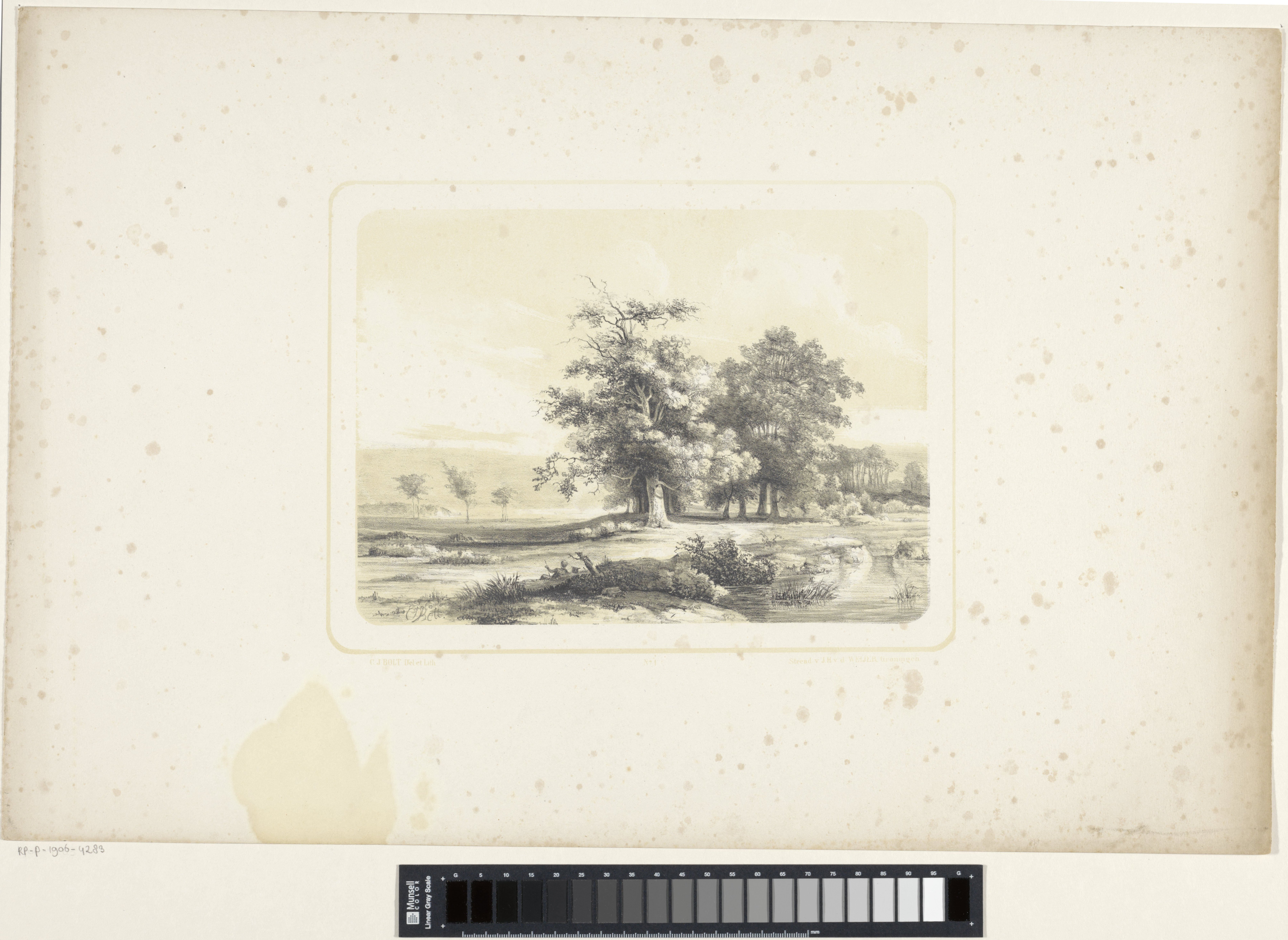 Landschap met rustende figuur