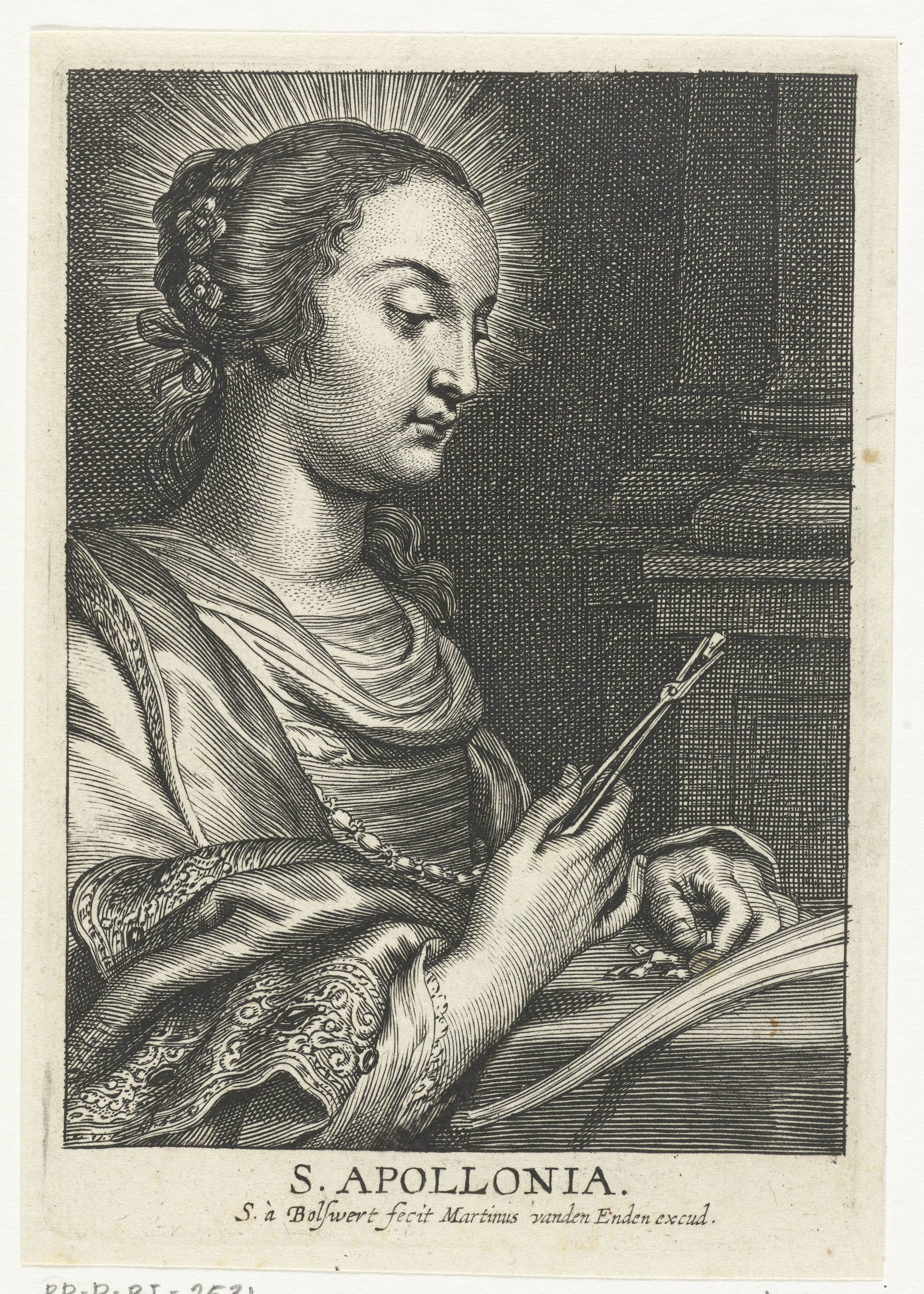 Heilige Apollonia met uitgetrokken tanden